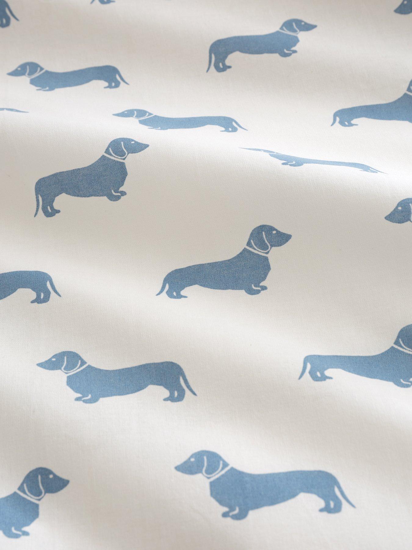 Image 5 of 5 of Emily Bond Peggy Dachshund Dog 100% Cotton Duvet Cover Set