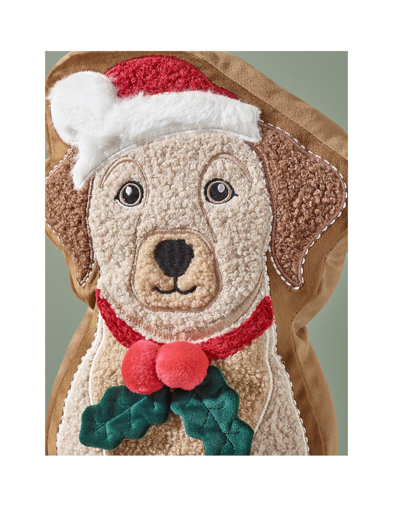 Image 2 of 2 of Catherine Lansfield Christmas Dog 3D Cushion