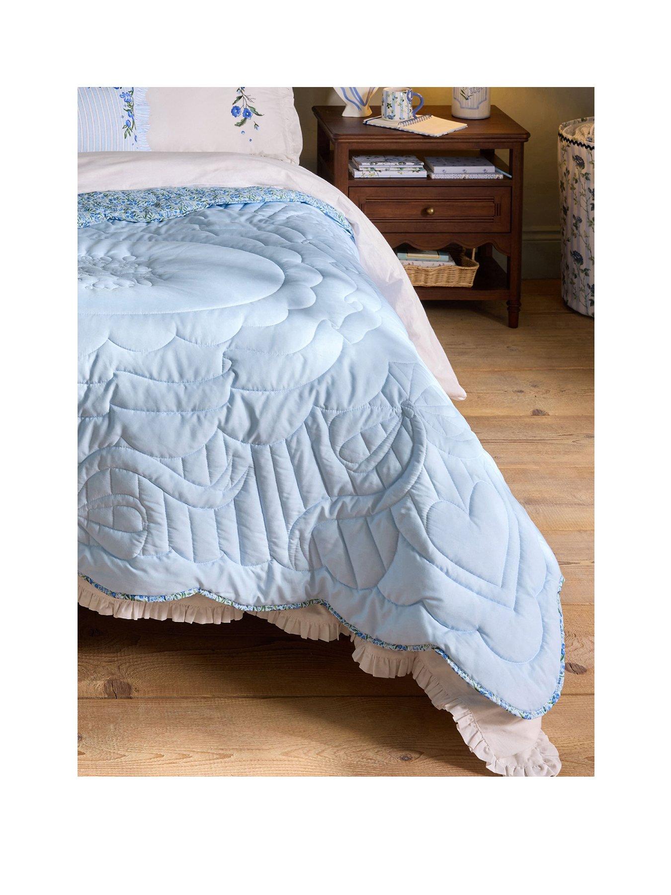 Image 2 of 4 of Cath Kidston Ditsy Floral Scallop Edge Reversible Bedspread
