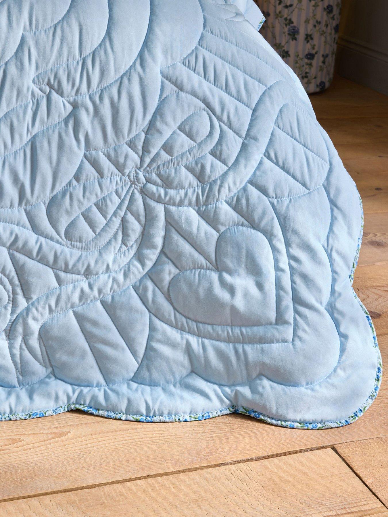 Image 3 of 4 of Cath Kidston Ditsy Floral Scallop Edge Reversible Bedspread