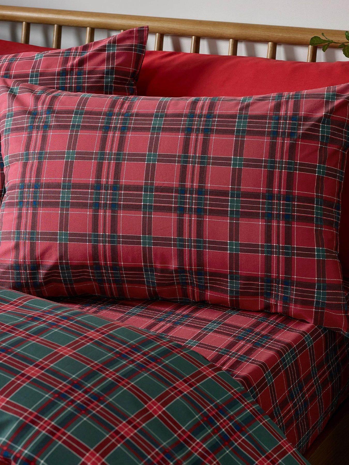 Image 2 of 4 of Catherine Lansfield Tartan Check Duvet Cover Set