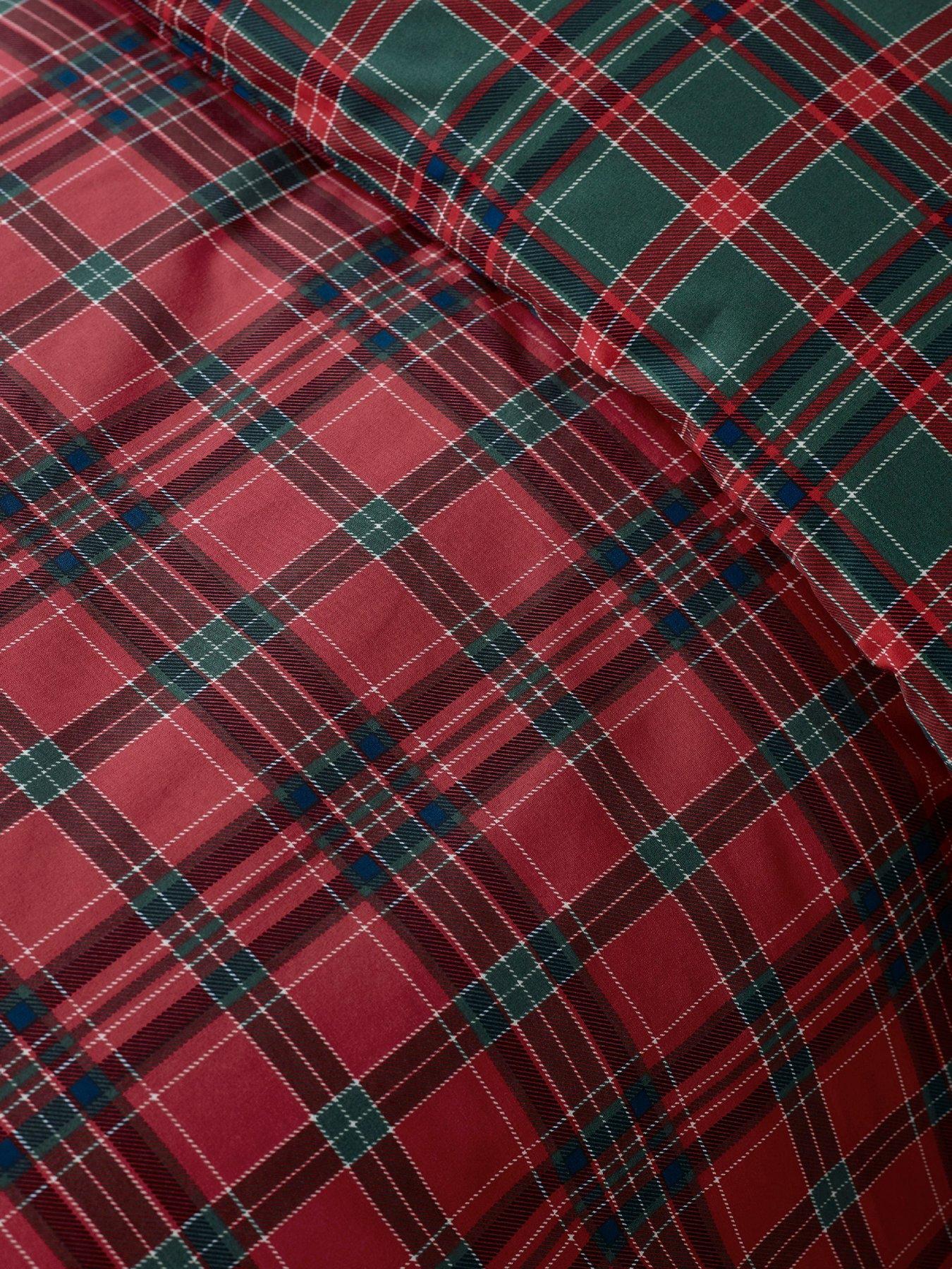 Image 4 of 4 of Catherine Lansfield Tartan Check Duvet Cover Set