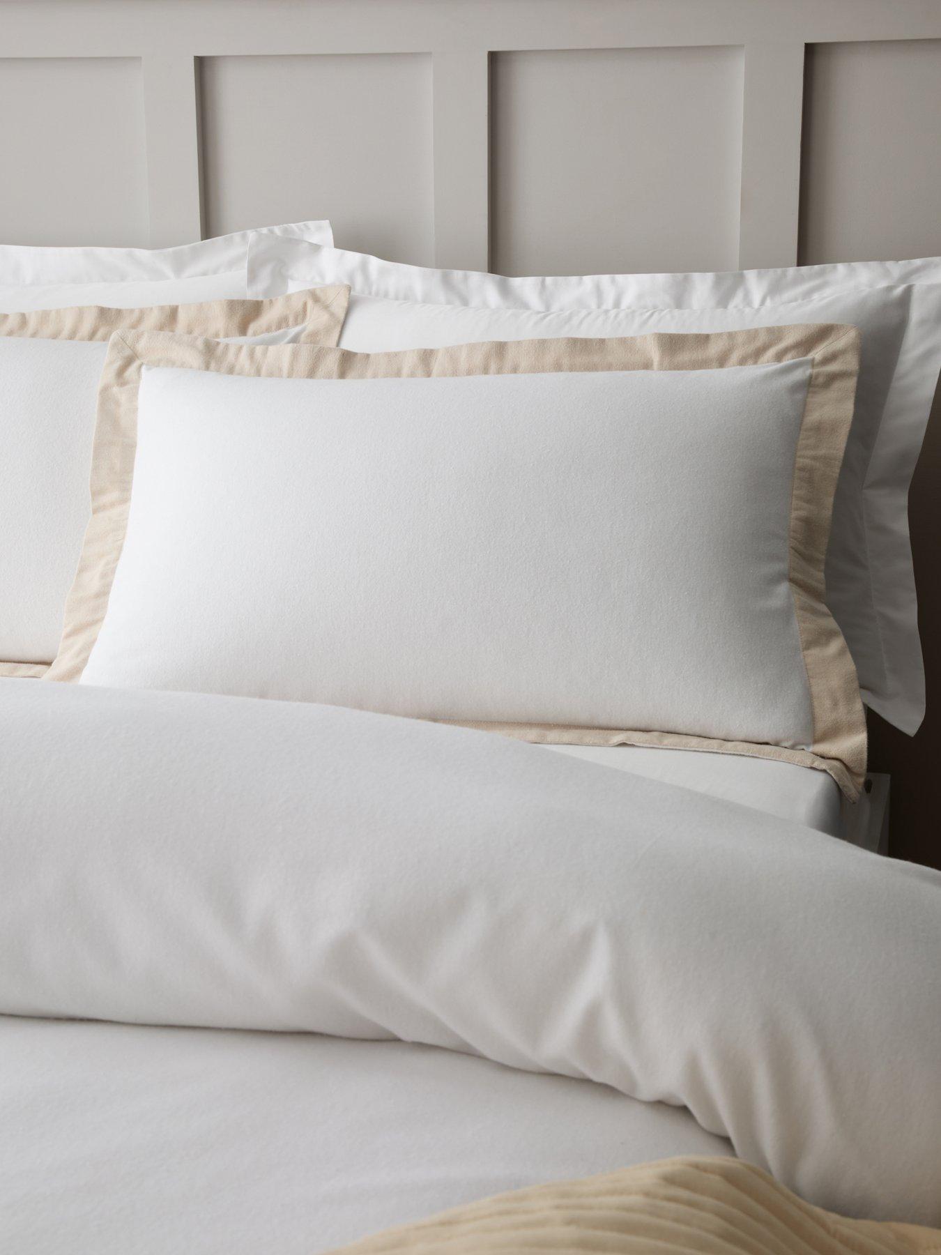 Bianca Brushed 100% Cotton Tailored Oxford Edge Duvet Cover Set
