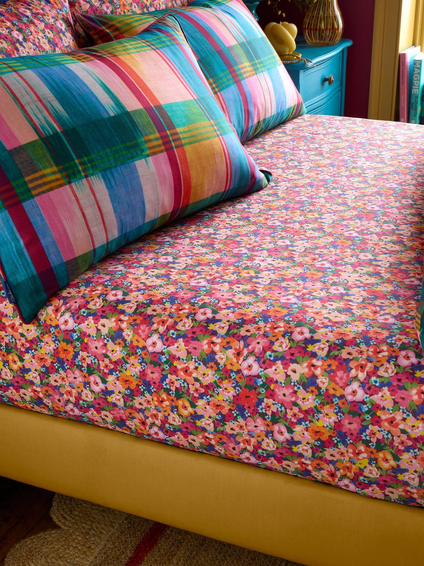 Sophie Robinson Darling Ditsy 100% Cotton Fitted Sheet Bright