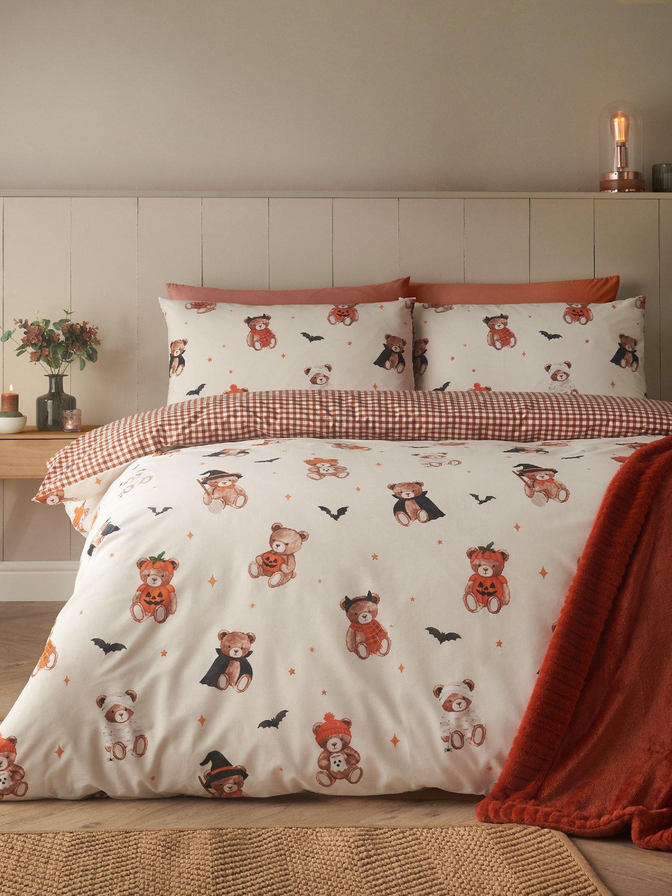 Catherine Lansfield Scare Bears Halloween Duvet Cover Set