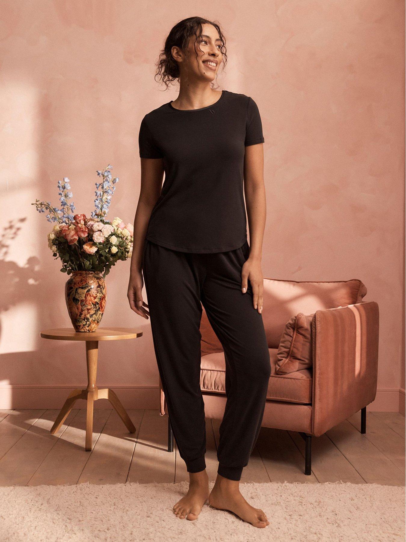 B By Ted Baker Lyocell and Wool Blend Pyjamas Set - Black