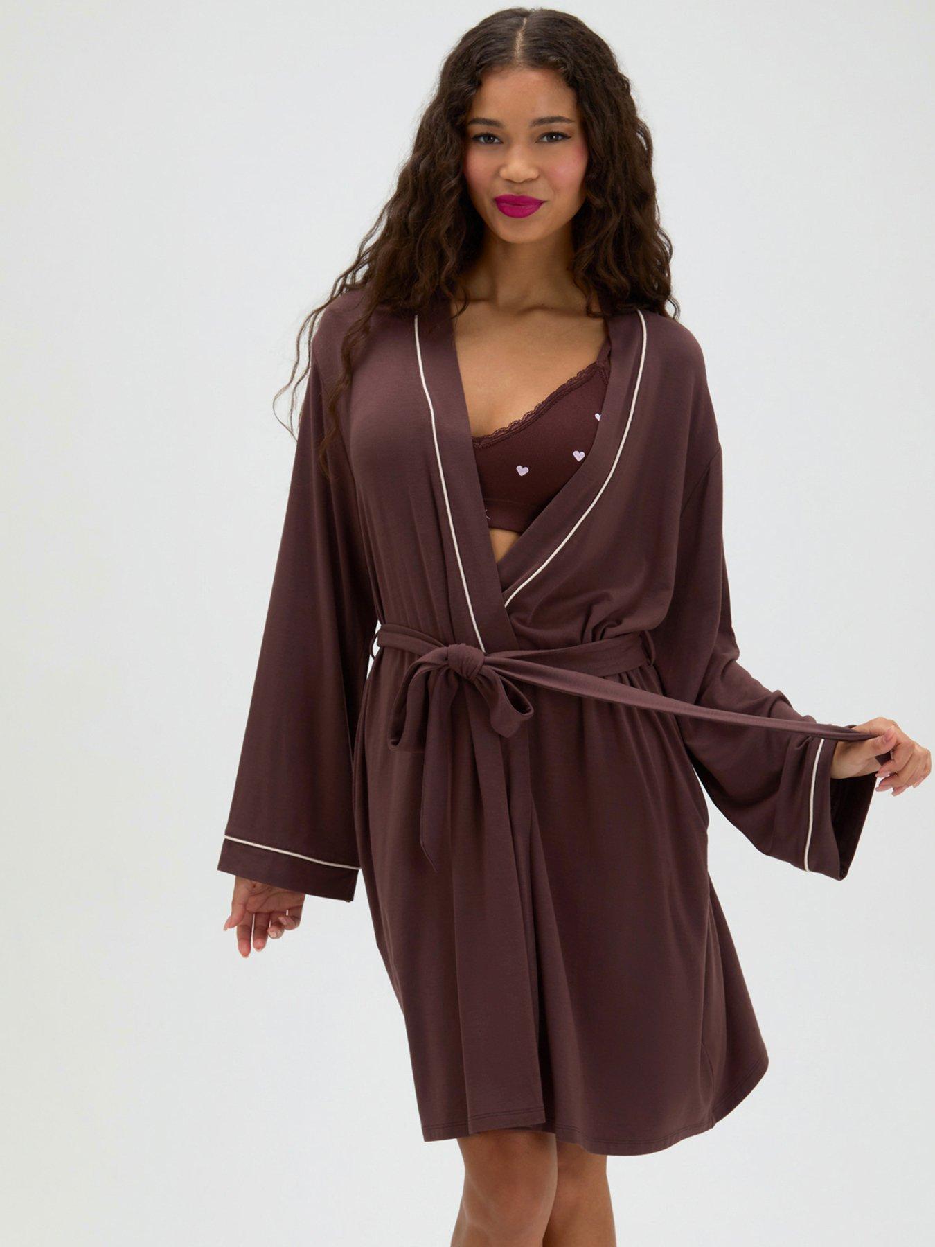 Boux Avenue Belted Robe - Brown