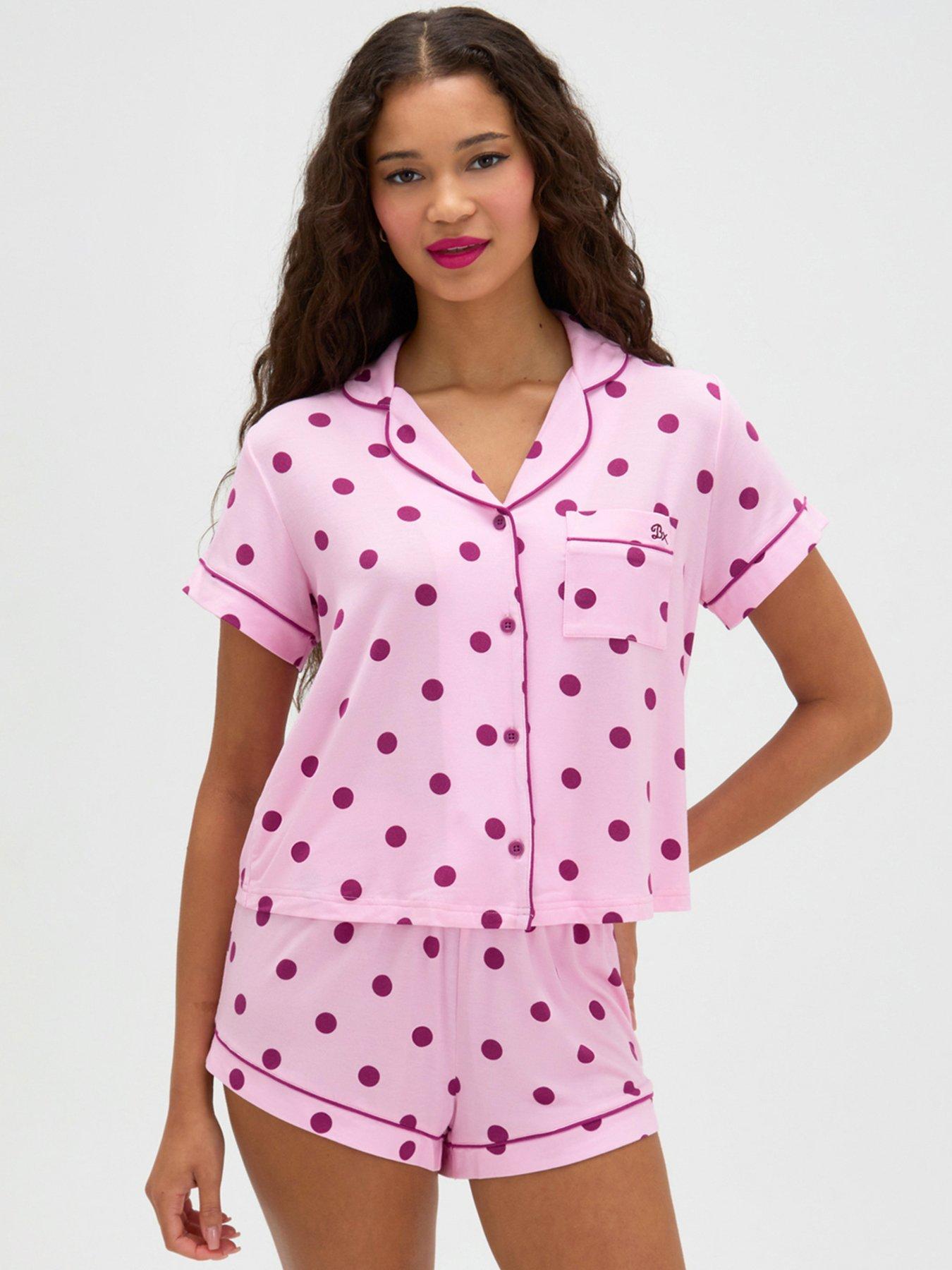 Boux Avenue Polka Dot Short PJ Set - Pink