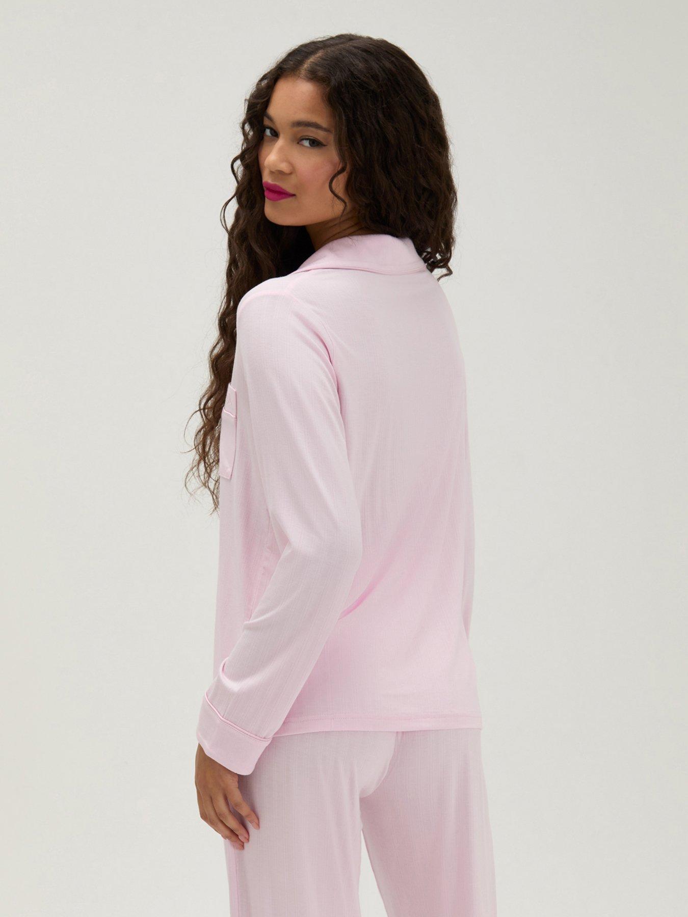 Image 2 of 5 of Boux Avenue Long Sleeve Pyjama Set - Pink