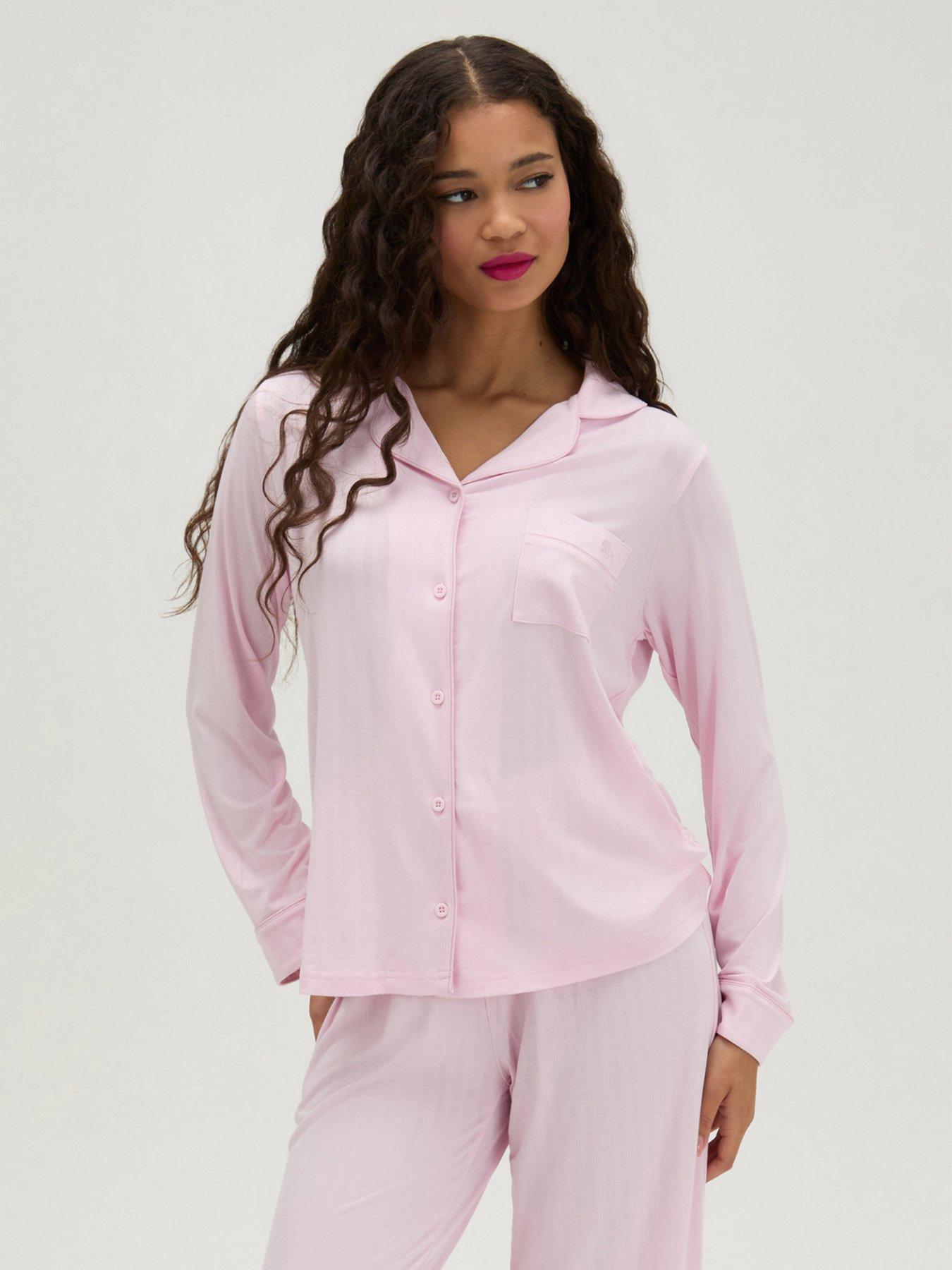 Image 3 of 5 of Boux Avenue Long Sleeve Pyjama Set - Pink