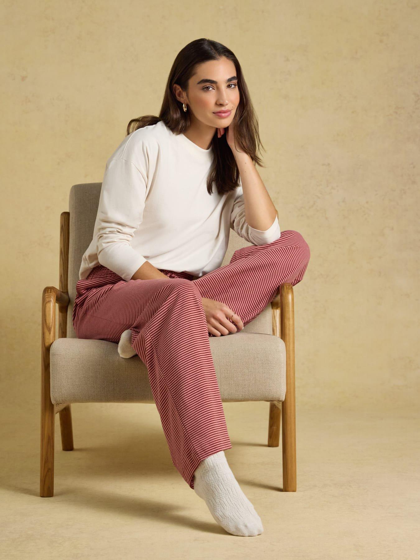 Image 3 of 6 of Joules Long Sleeve Jersey Top - Cream