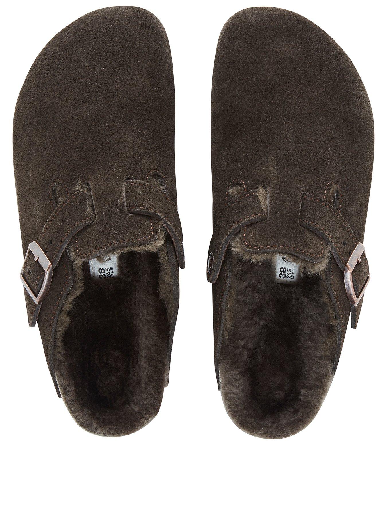 Image 2 of 3 of Birkenstock Mens Boston Shearling Clog - Mocca