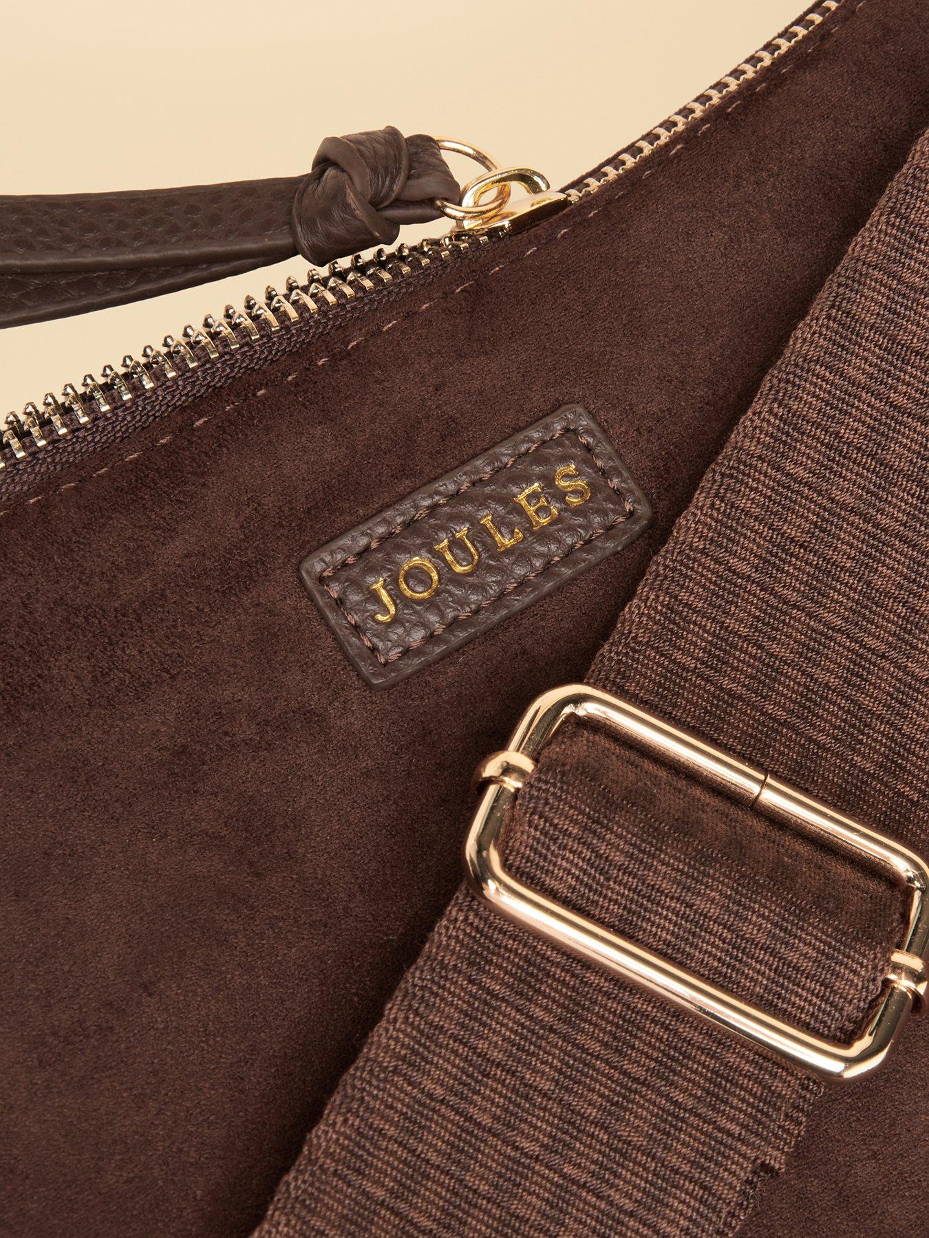 Image 4 of 7 of Joules Suedette Moon Cross Body Bag - Brown