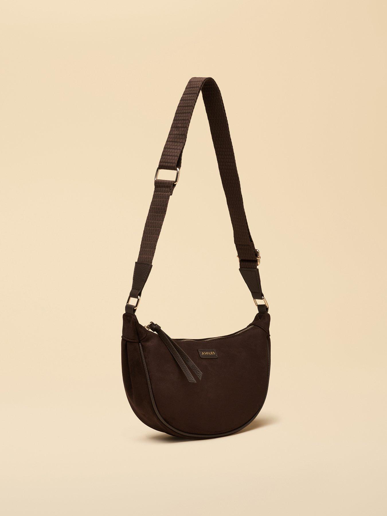 Image 6 of 7 of Joules Suedette Moon Cross Body Bag - Brown