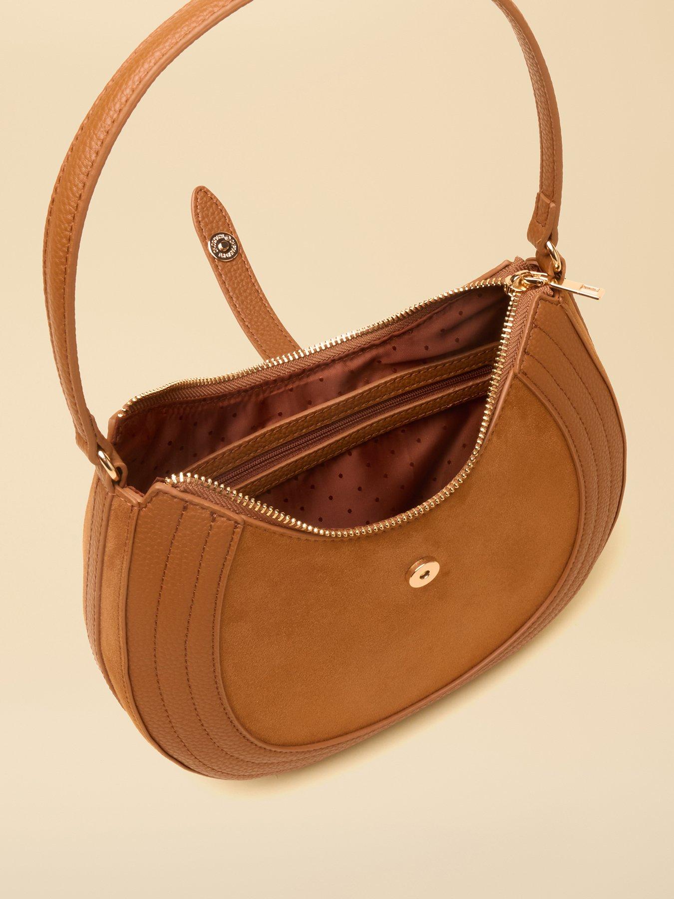 Image 4 of 7 of Joules Crossbody Saddle Bag - Brown