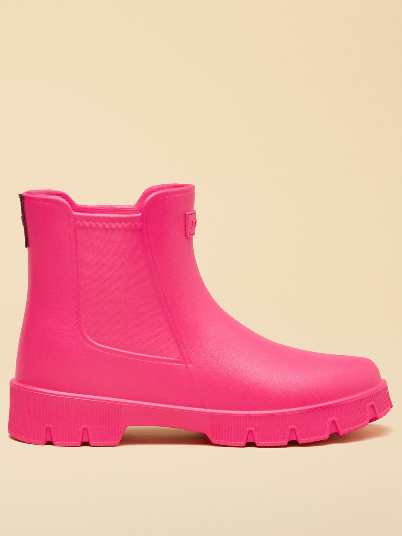 Joules Raindance EVA Lightweight Ankle Wellies - Bright Pink