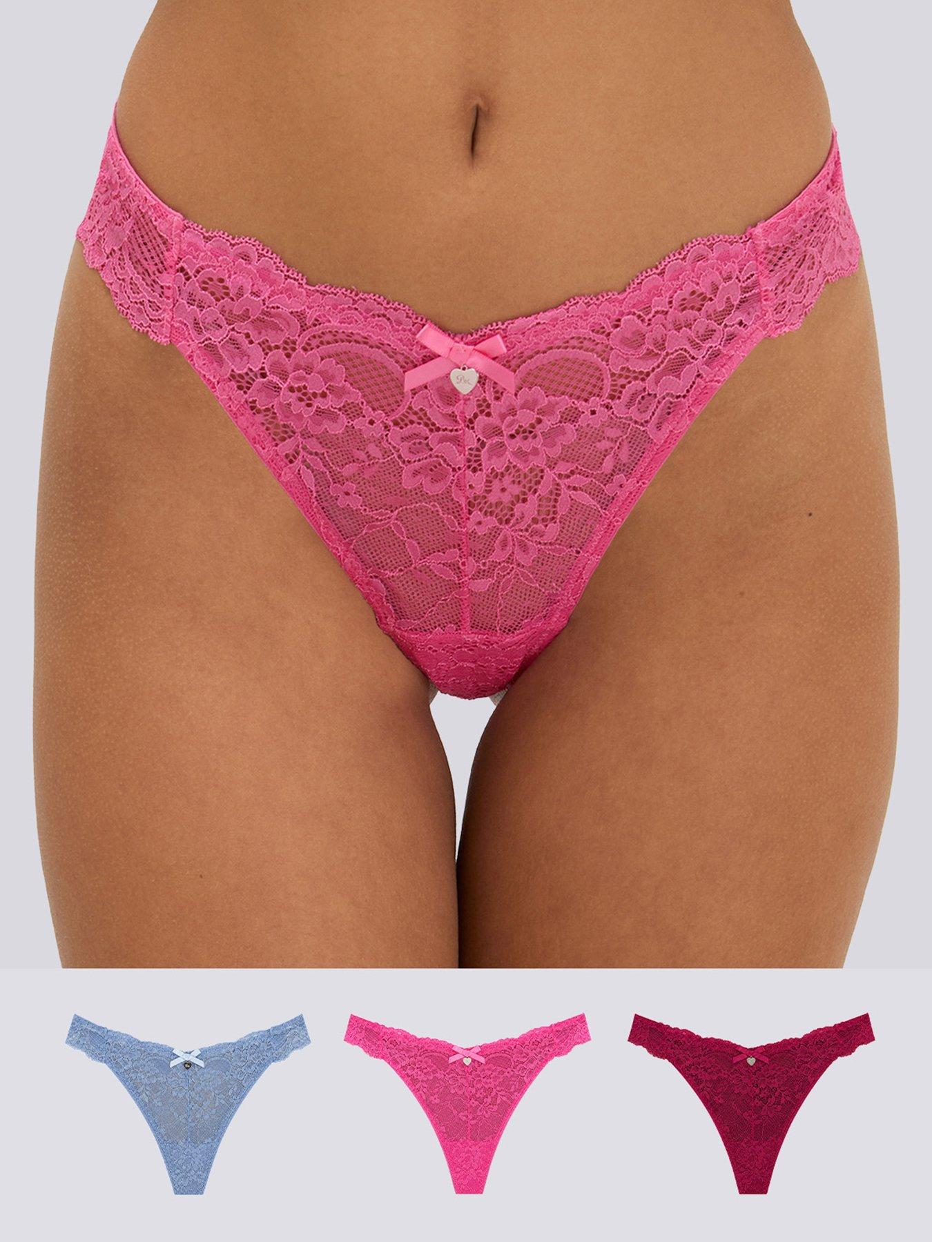 Boux Avenue Tia Lace Thong 3 Pack - Multi