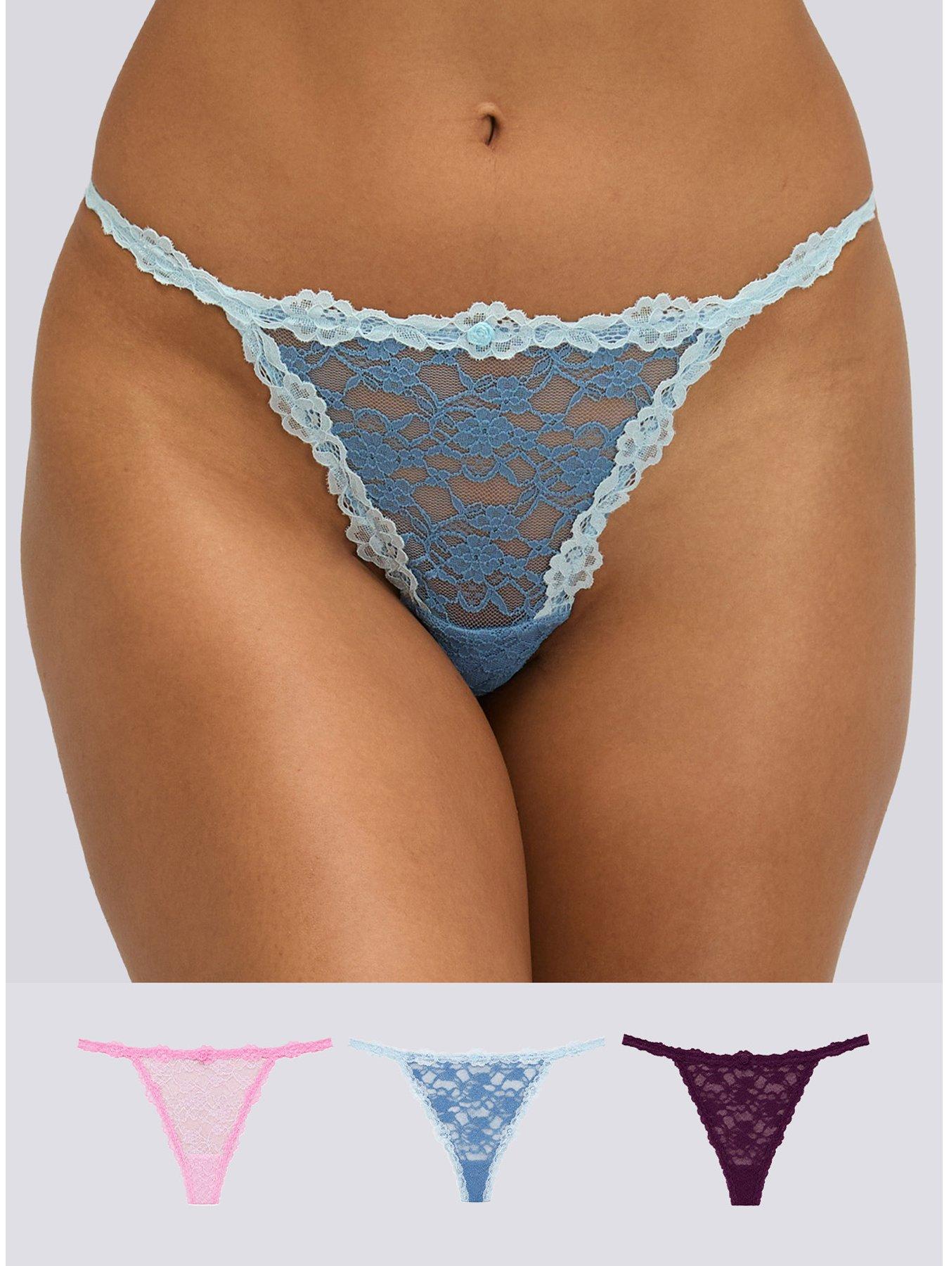 Boux Avenue Brooke Lace G-String Thong - Plum