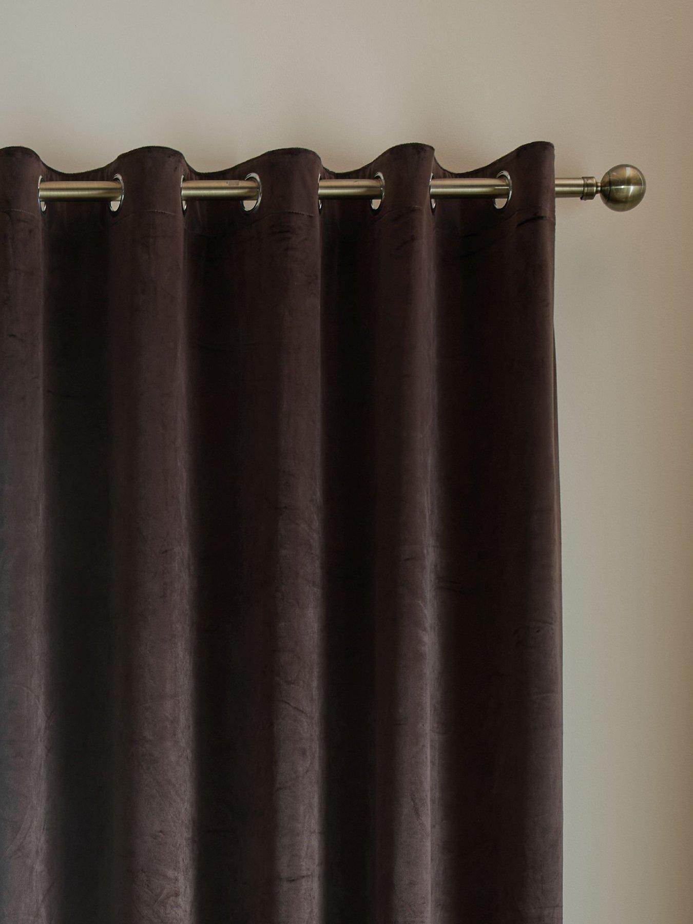 Image 3 of 5 of Catherine Lansfield Super Thermal Blackout Matt Velour Eyelet Curtains