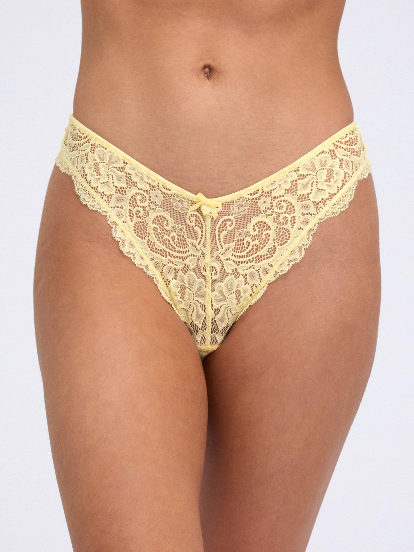 Boux Avenue Emma Thong - Butter Yellow