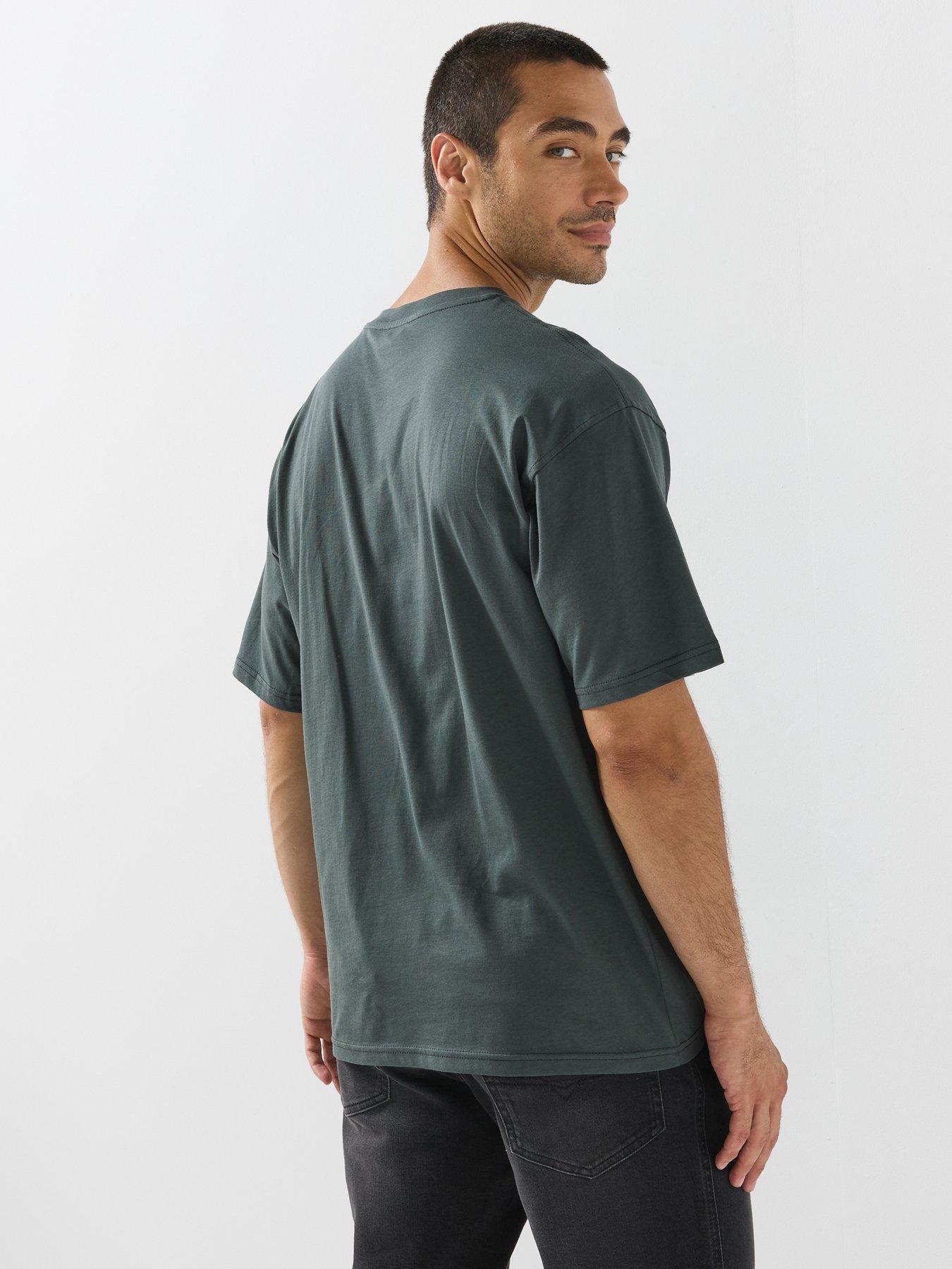 Image 2 of 4 of Diesel Mens Pocket Graphic T-Shirt - Grey