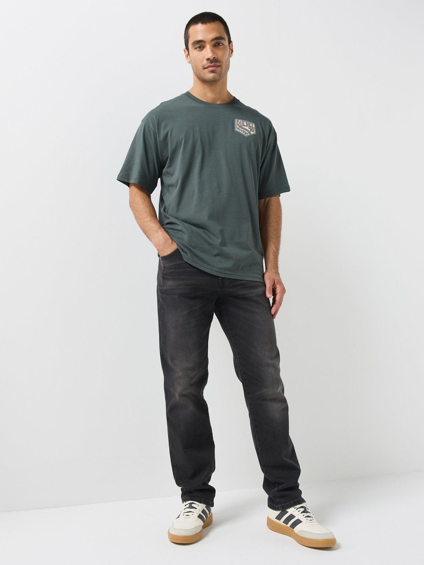 Image 3 of 4 of Diesel Mens Pocket Graphic T-Shirt - Grey