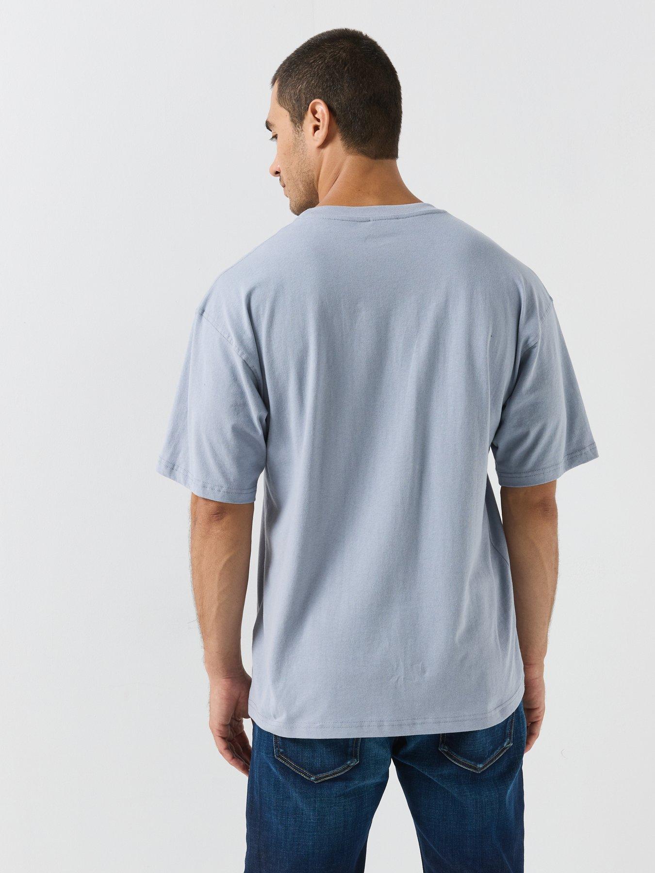 Image 2 of 5 of Diesel Relaxed Fit Back Graphic T-shirt - Grey