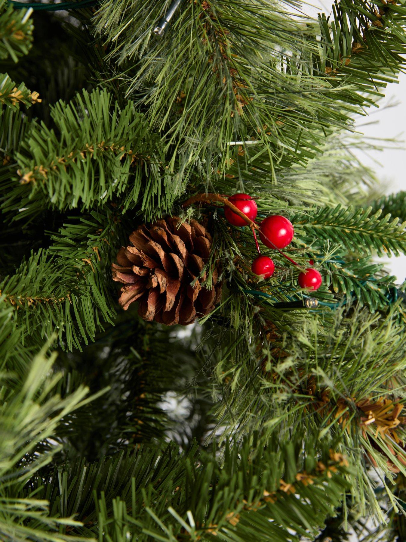 Image 5 of 7 of Festive 7ft Slim Pre-lit Colour Change Starlight Lake Fir Christmas Tree