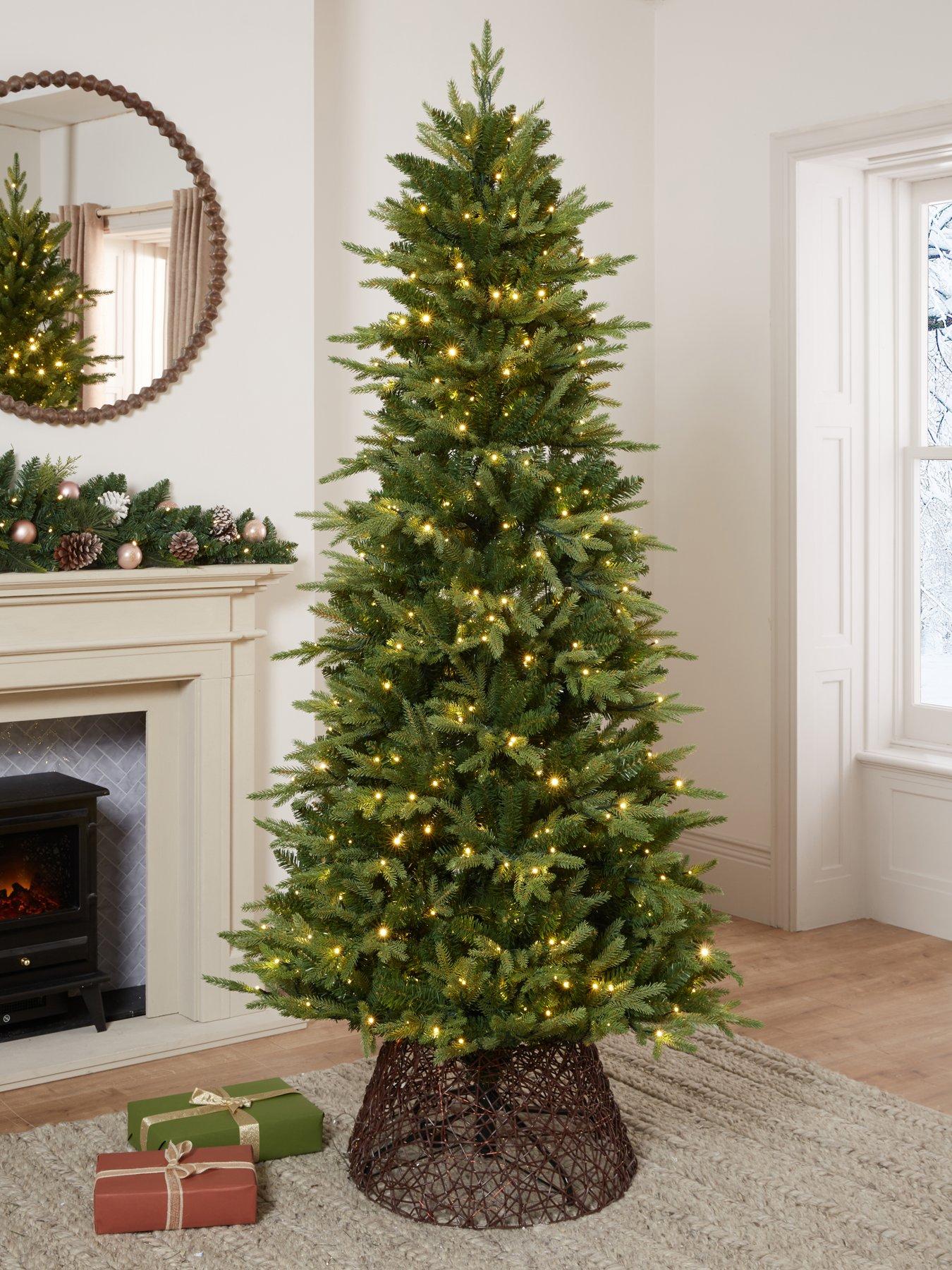 Festive 7ft Prelit Colour Change Shadowfall Fir Christmas Tree