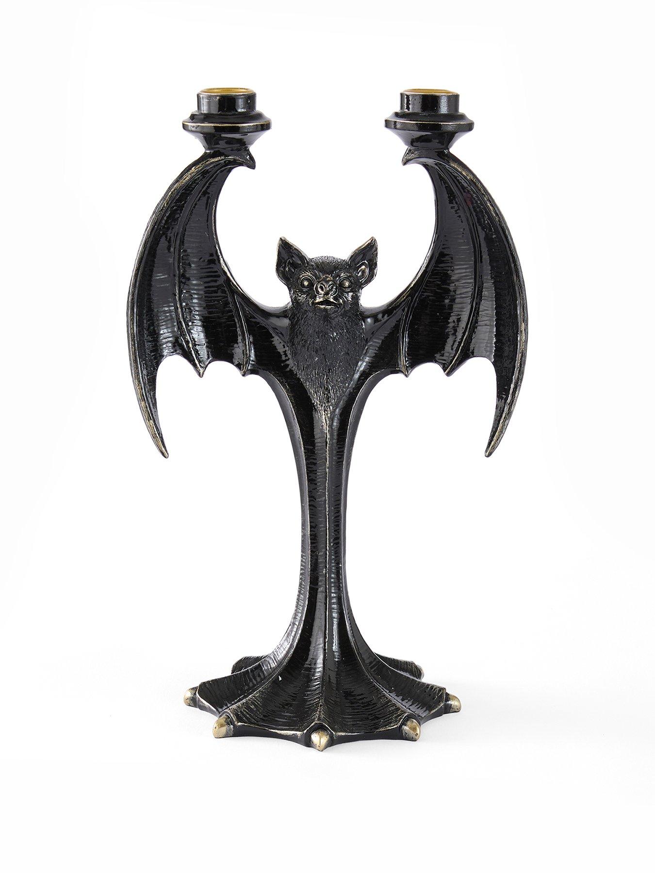 Image 2 of 7 of Festive Polyresin Bat Candle Stick