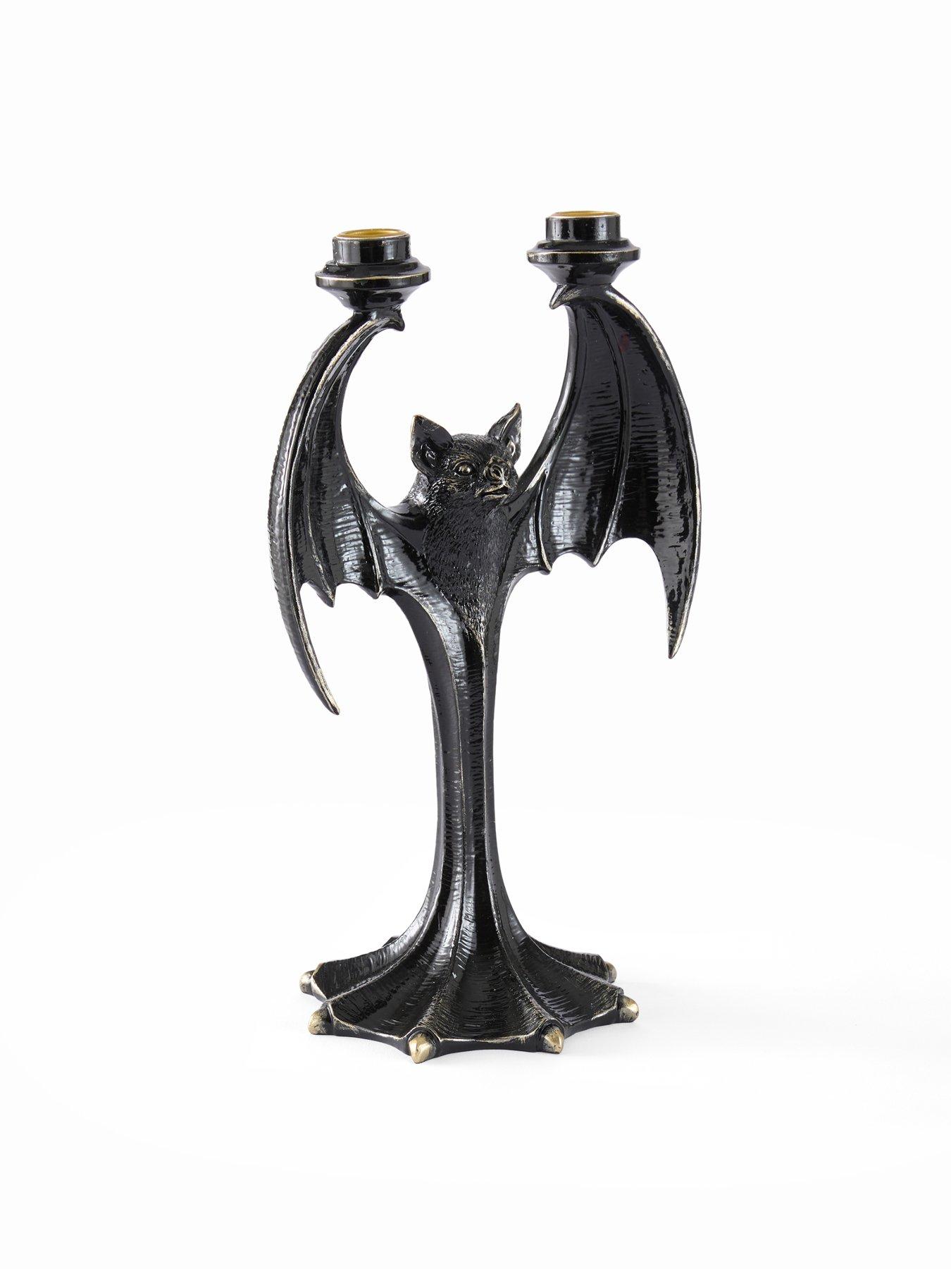 Image 3 of 7 of Festive Polyresin Bat Candle Stick