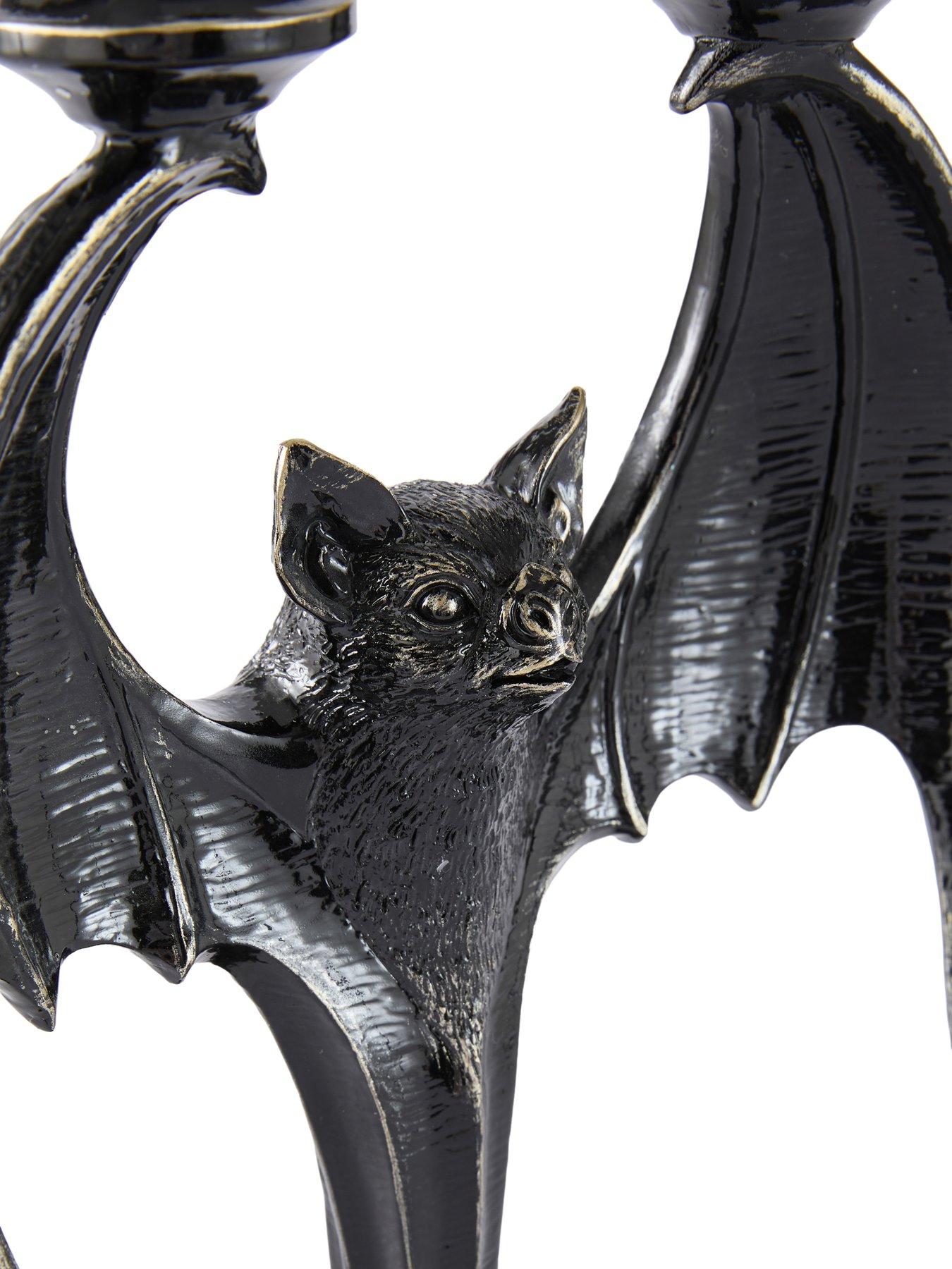 Image 4 of 7 of Festive Polyresin Bat Candle Stick