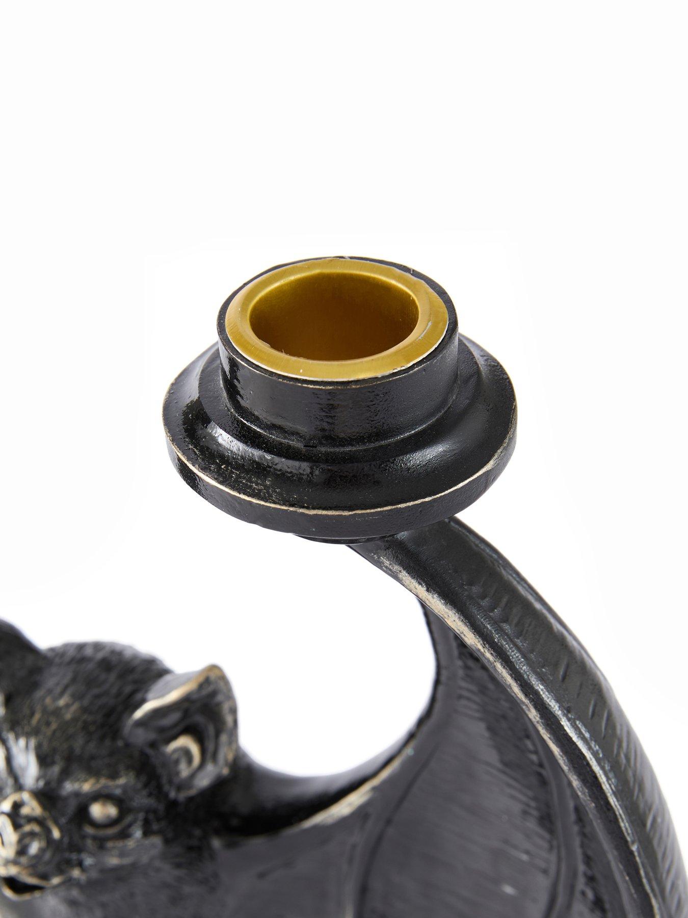 Image 7 of 7 of Festive Polyresin Bat Candle Stick