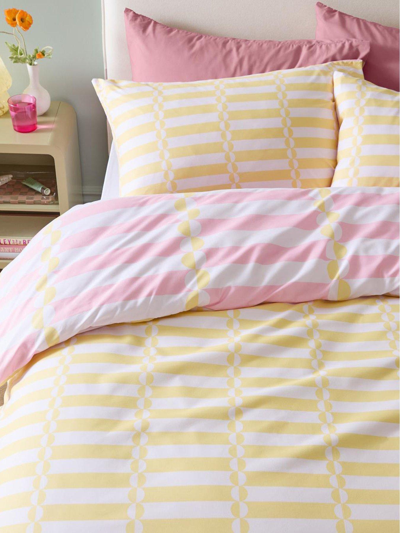 Duvet Day Lottie Duvet Set Yellow/Pink