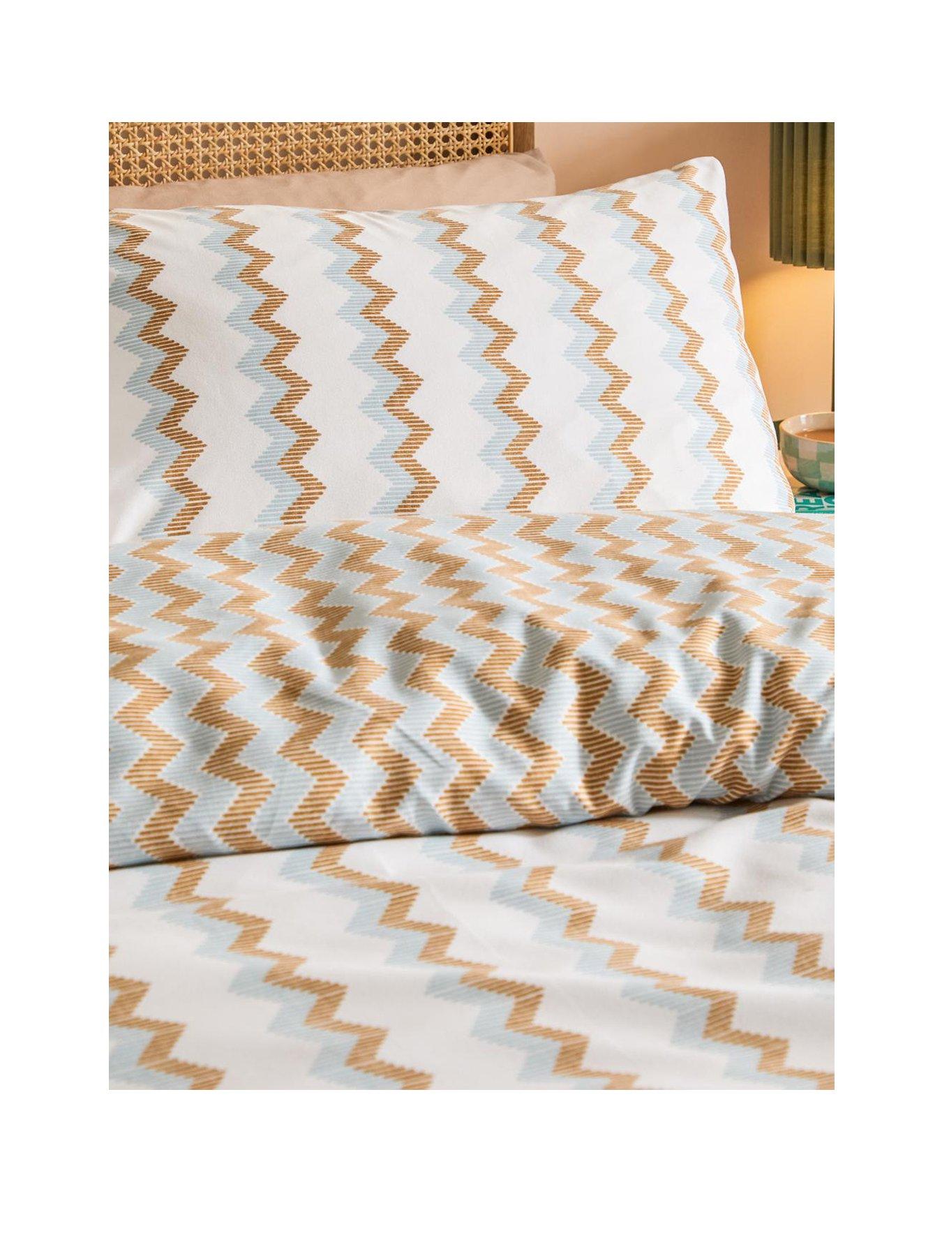 Image 2 of 2 of Duvet Day Izzie Duvet Set Blue/Caramel