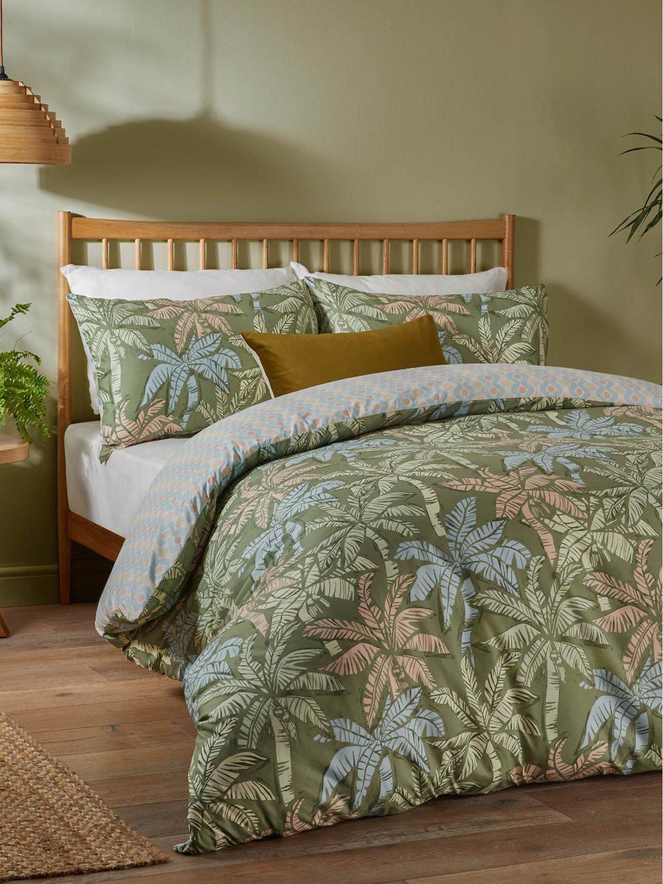 Duvet Day Kentia Soft Touch Duvet Set Palm Green