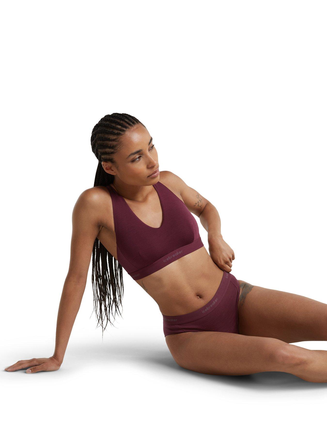 Image 3 of 4 of Icebreaker Womens Cool-Lite Merino Slim Fit Hipster Briefs - Burgundy