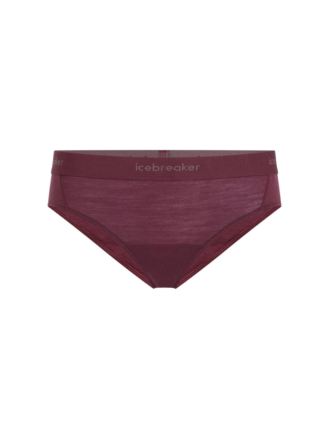 Image 4 of 4 of Icebreaker Womens Cool-Lite Merino Slim Fit Hipster Briefs - Burgundy