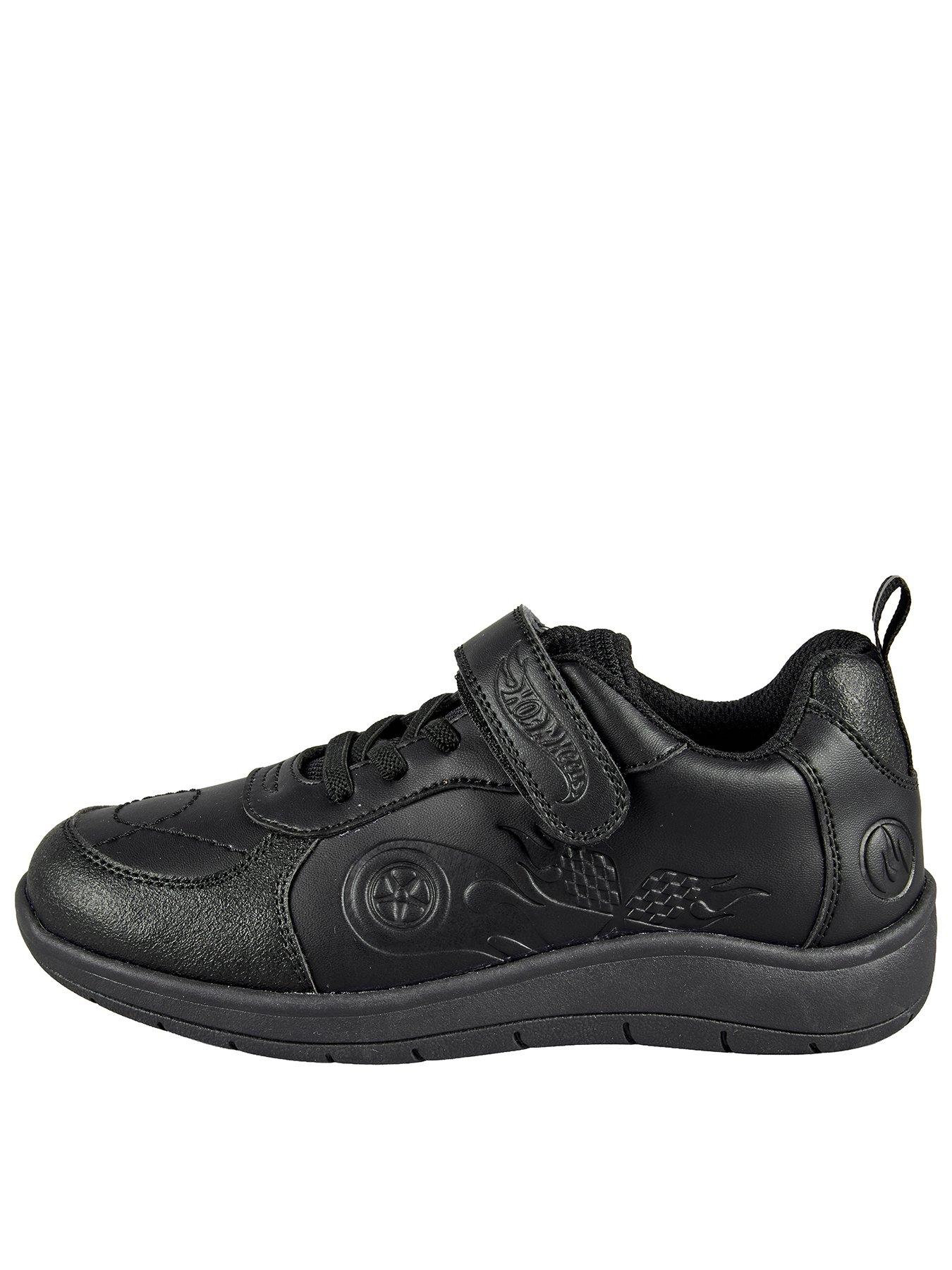 The Very Collection Hot Wheels Elastic Lace School Shoe - Black
