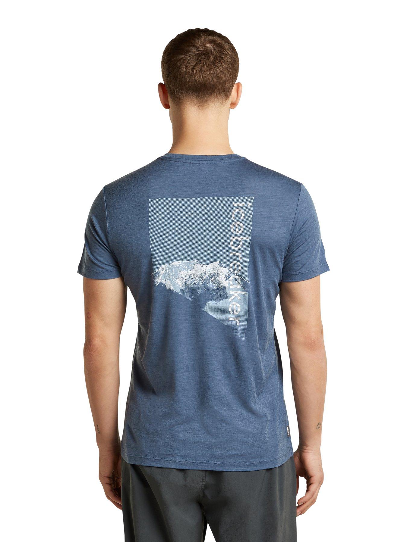 Image 2 of 3 of Icebreaker Men Merino 150 Tech Lite Short Sleeve T-Shirt - Pure Altitude