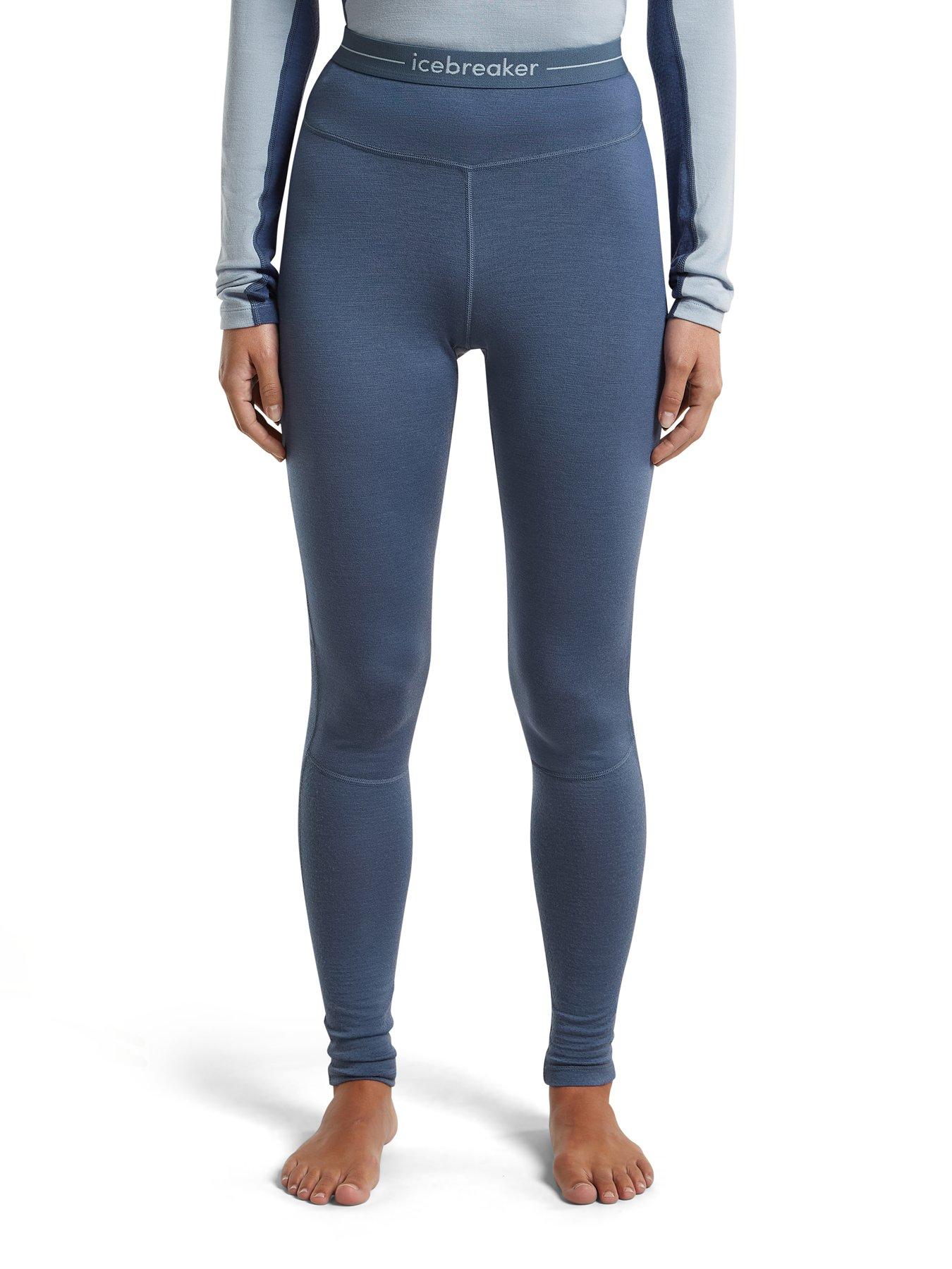 Icebreaker Womens Zone Knit 260 Baselayer Leggings - Blue
