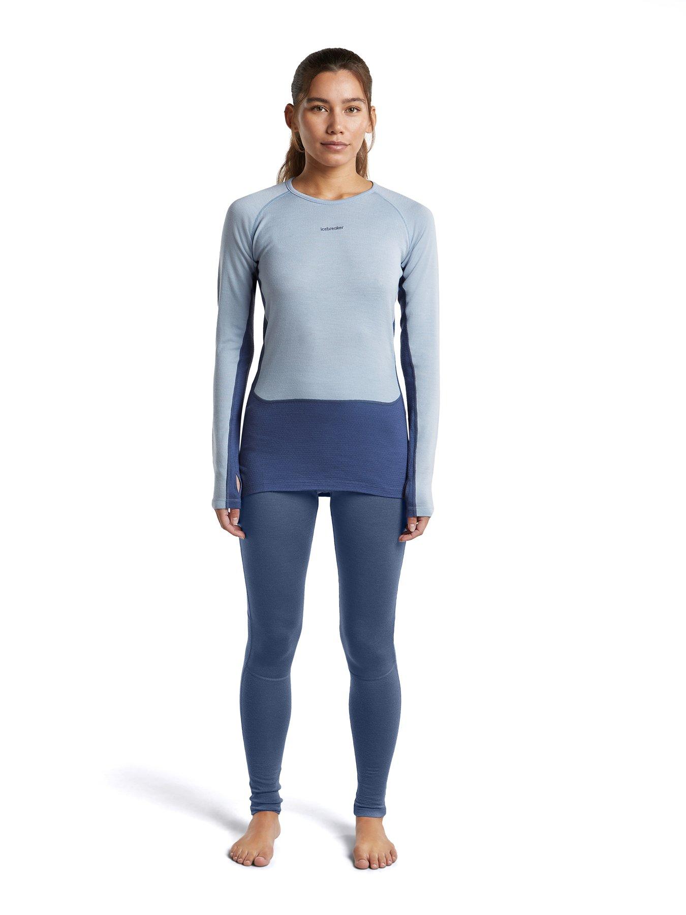 Image 2 of 3 of Icebreaker Women's ZoneKnit Thermoregulating Thumb Loop Long Sleeve T-Shirt - Blue