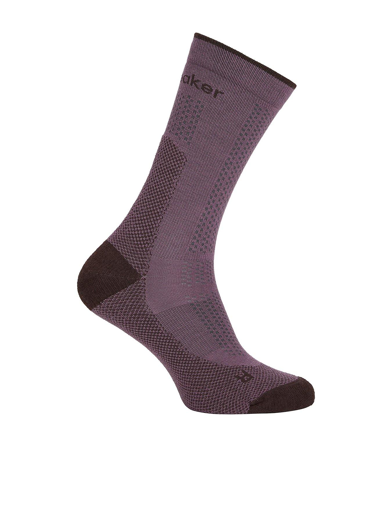 Image 1 of 2 of Icebreaker Womens Merino Hiking Ultralight Crew Socks - Purple