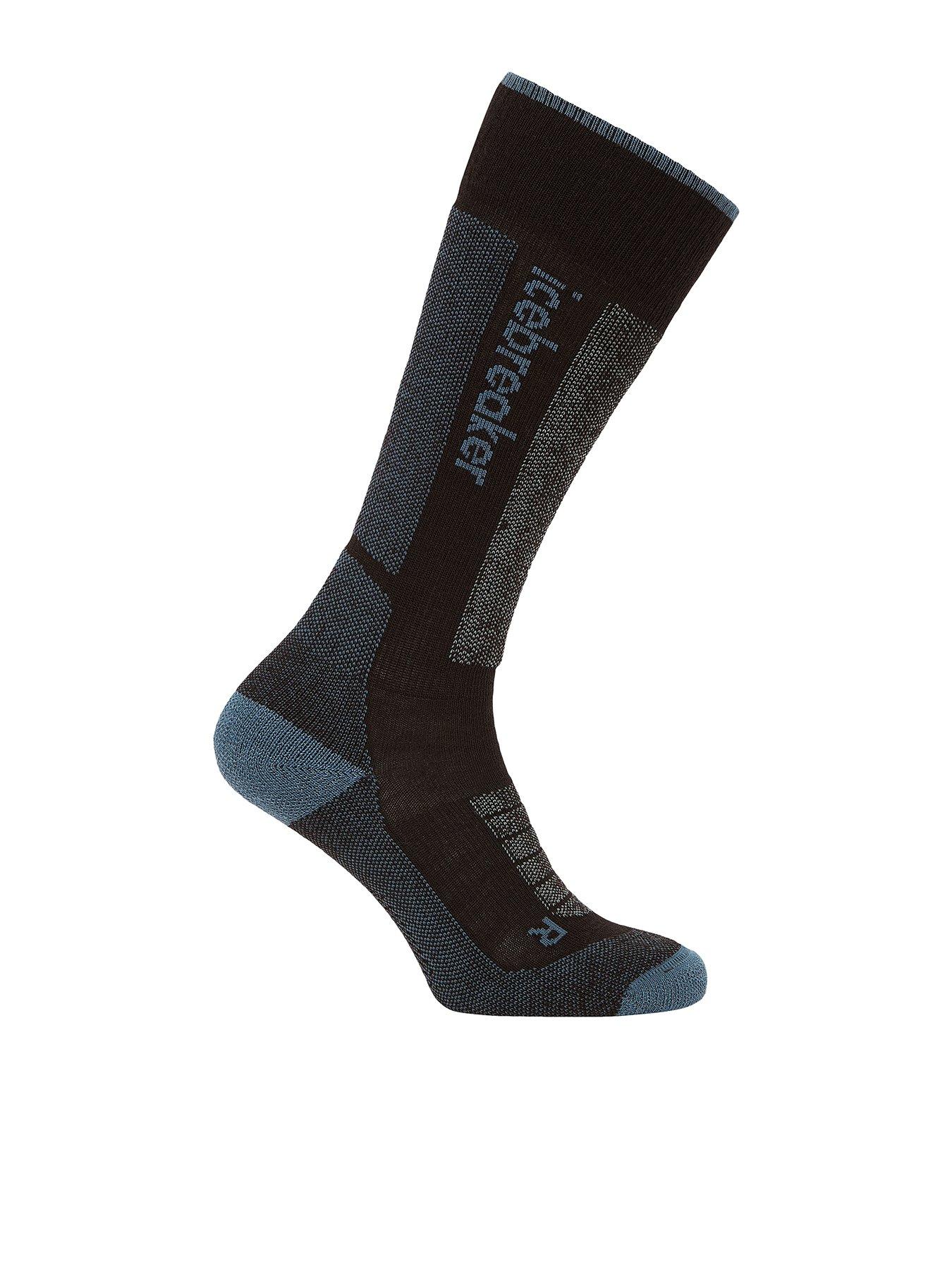 Image 1 of 2 of Icebreaker Womens Merino Blend Over-The-Calf Cushioned Ski Socks - Black