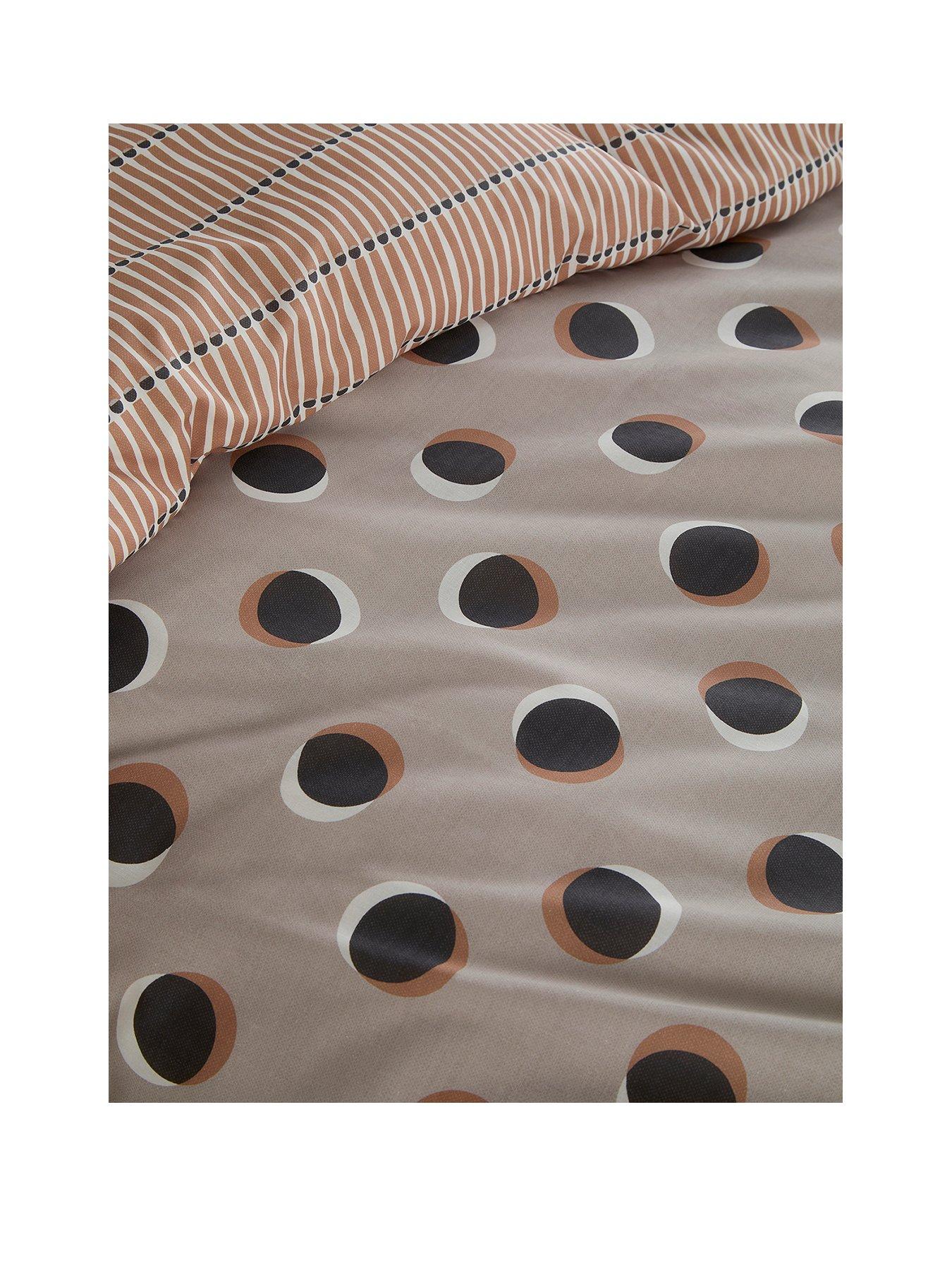 Image 2 of 4 of Fusion Polka Spot Duvet Cover Set in Natural