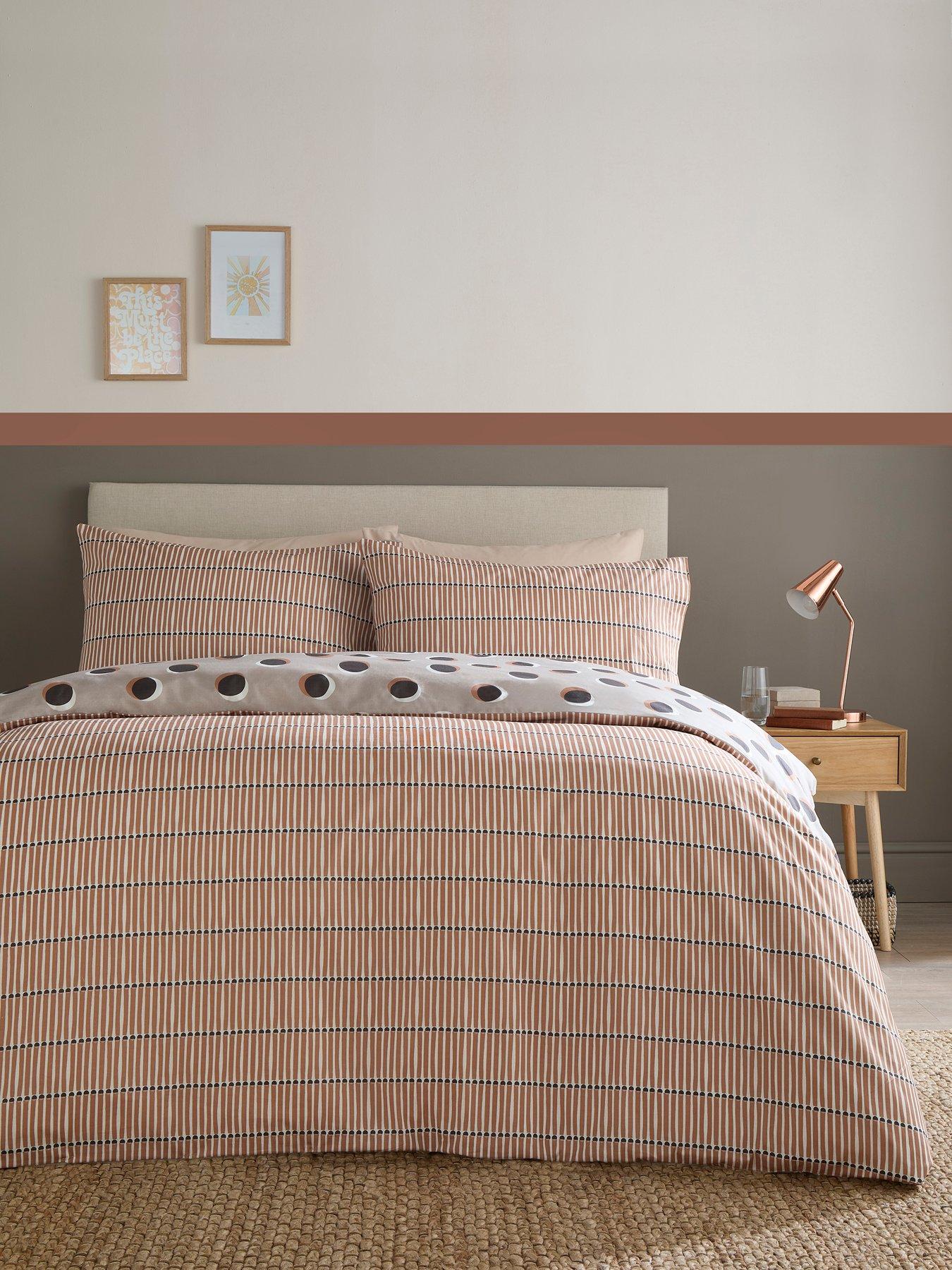 Image 4 of 4 of Fusion Polka Spot Duvet Cover Set in Natural