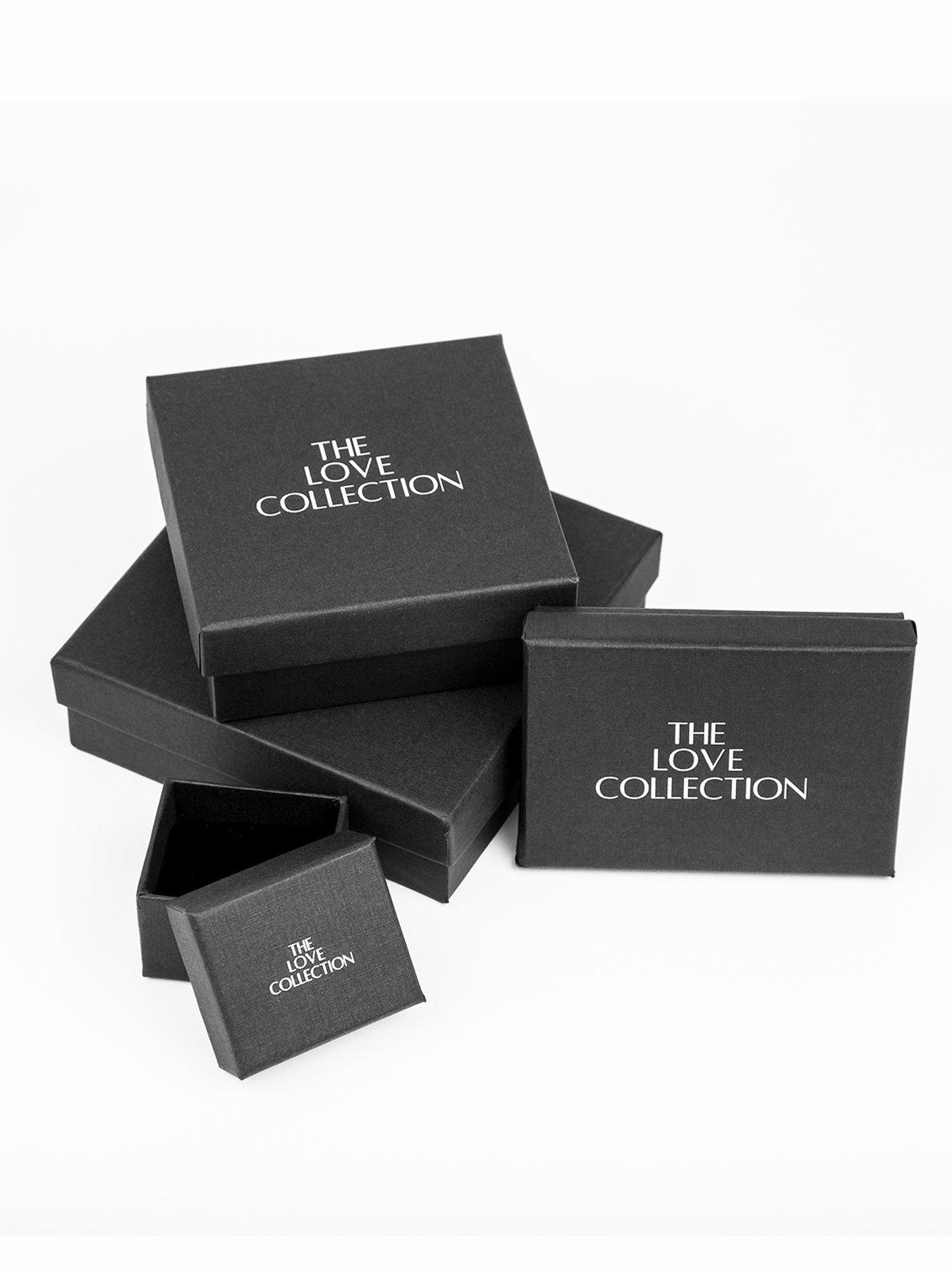 Image 5 of 6 of The Love Collection Gold Plated Stainless Steel Bi-Colour CZ Interlocking Rings