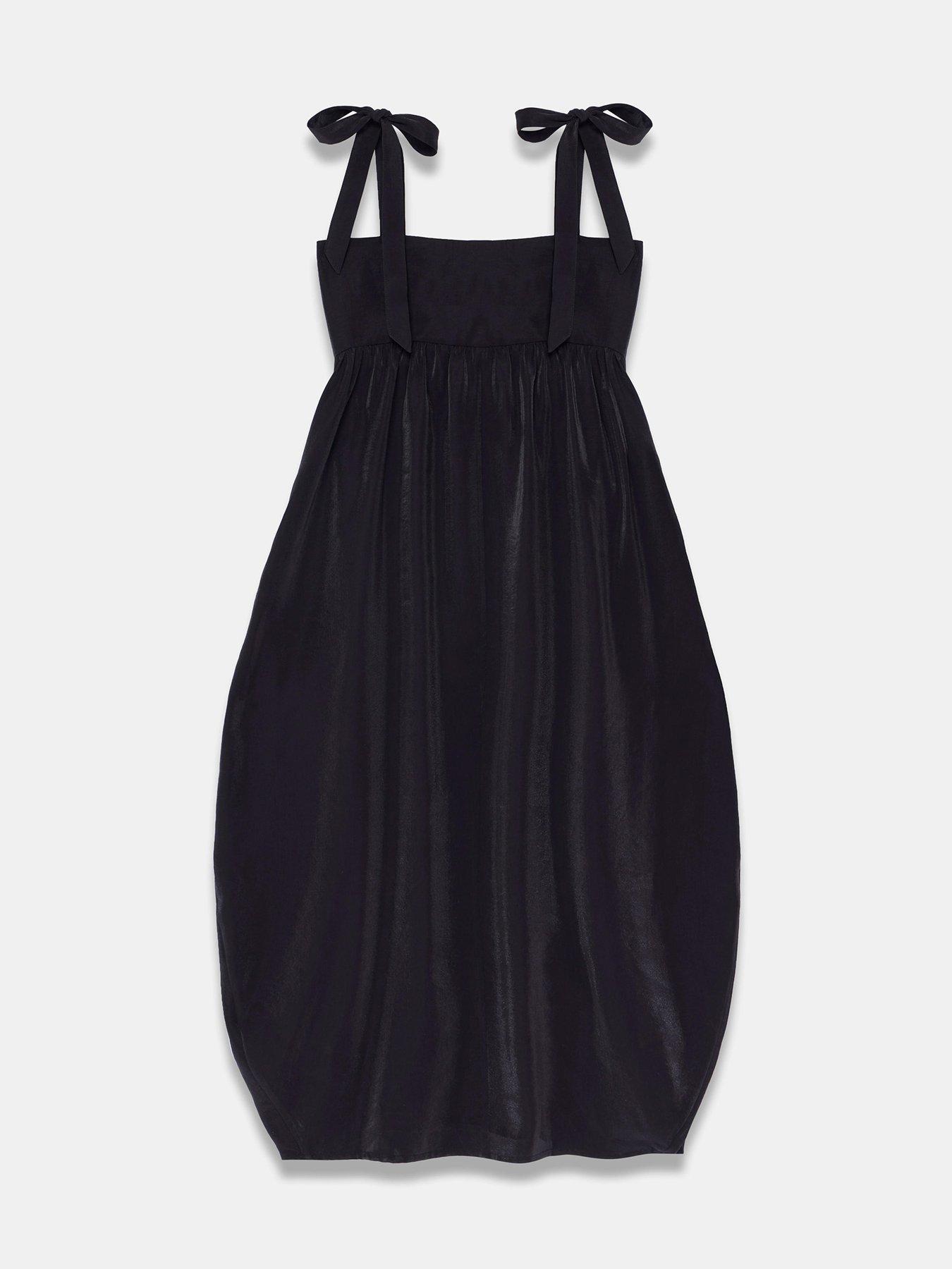 Image 6 of 6 of Mint Velvet Tulip Wrap Midi Dress - Black