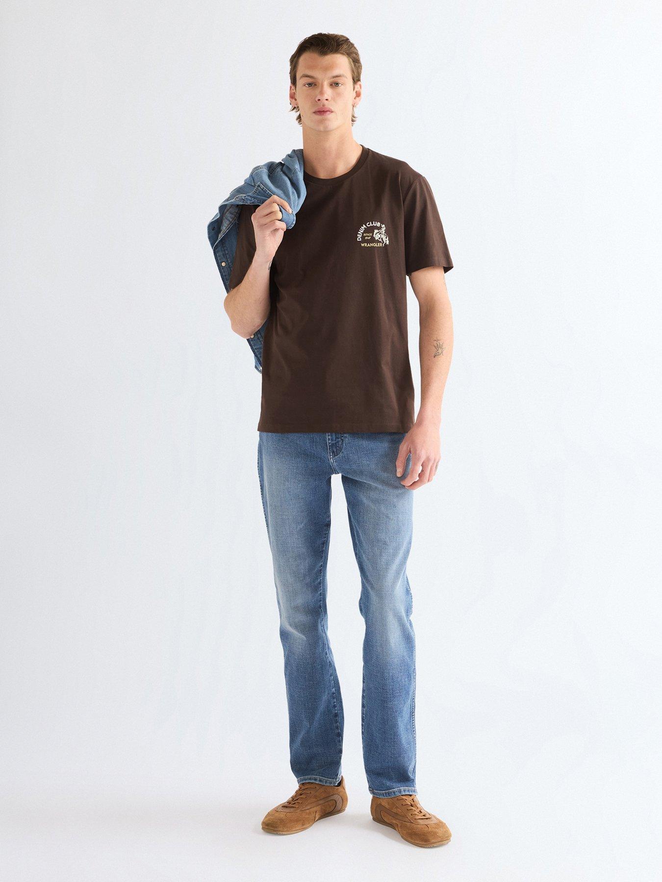 Image 3 of 5 of Wrangler Wrangler Small Graphic Short Sleeve T-shirt - Brown
