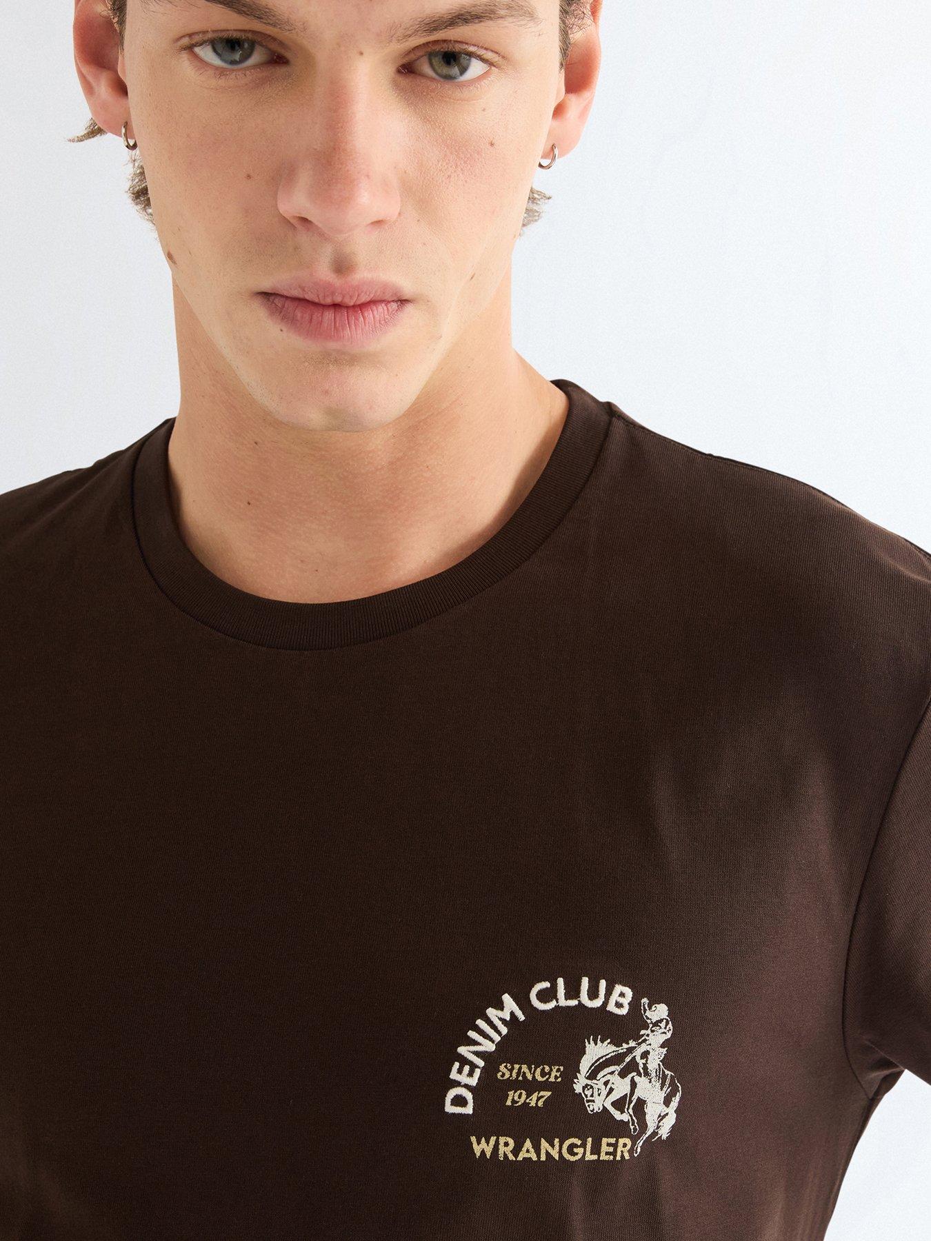 Image 4 of 5 of Wrangler Wrangler Small Graphic Short Sleeve T-shirt - Brown